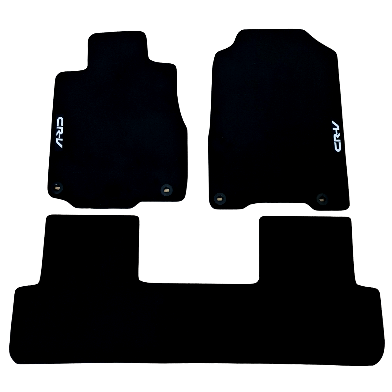 Car Floor Mats Velour For Honda CRV Waterproof Black Carpet Rugs Auto Liners New