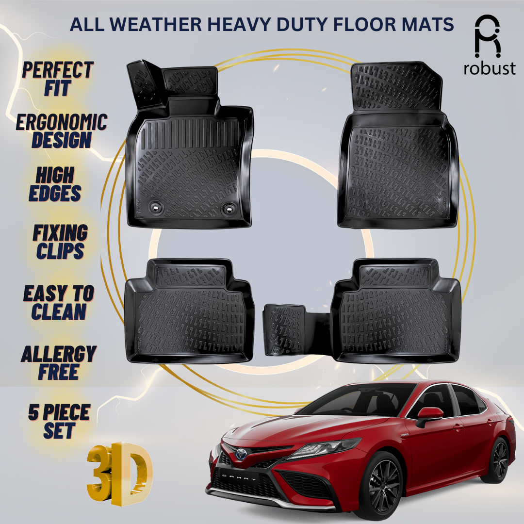 Floor Mats Liners For Toyota Camry 2021-2025 All Weather Heavy Duty Car Rugs New