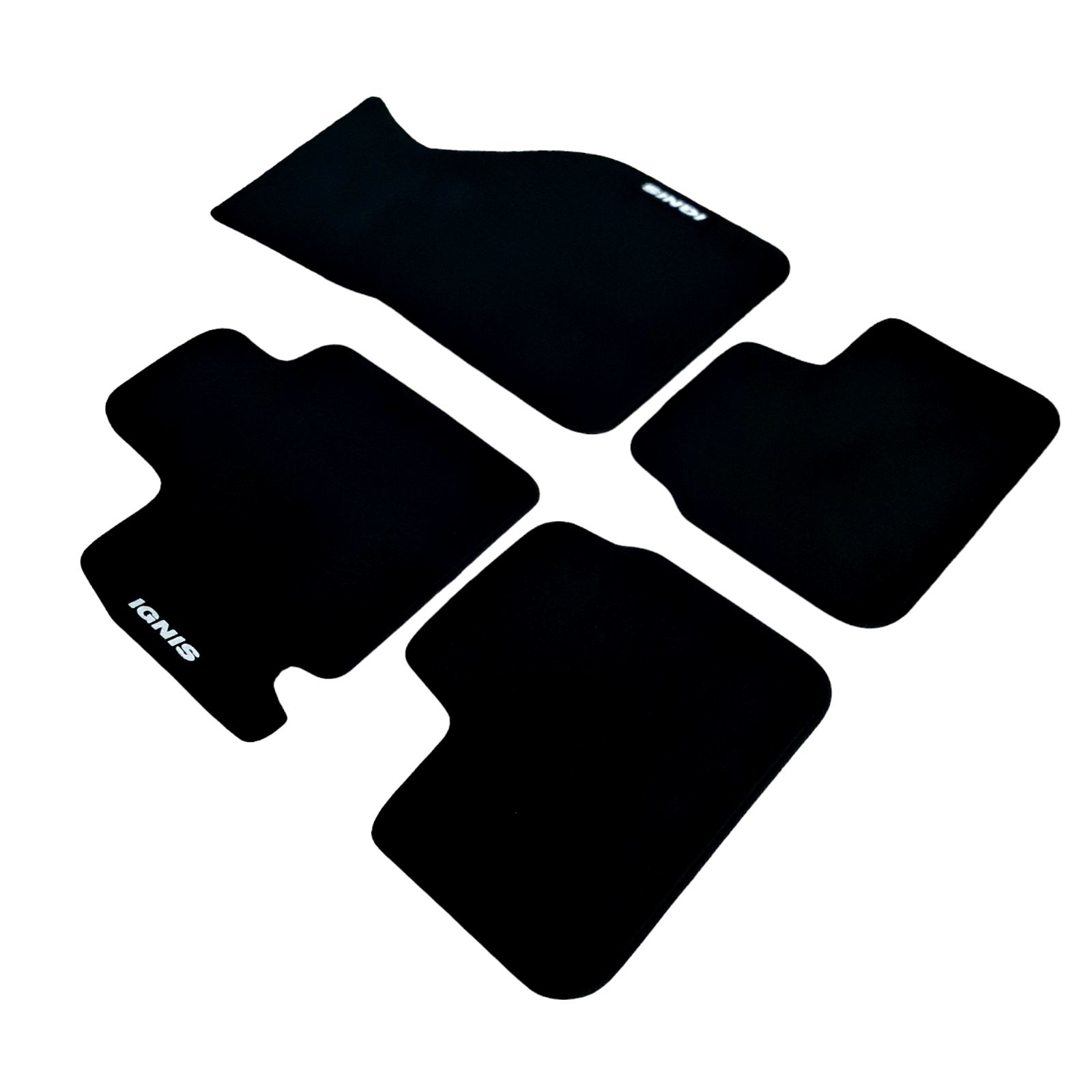 Car Floor Mats Velour For Suzuki Ignis Waterproof Black Carpet Rugs Auto Liners