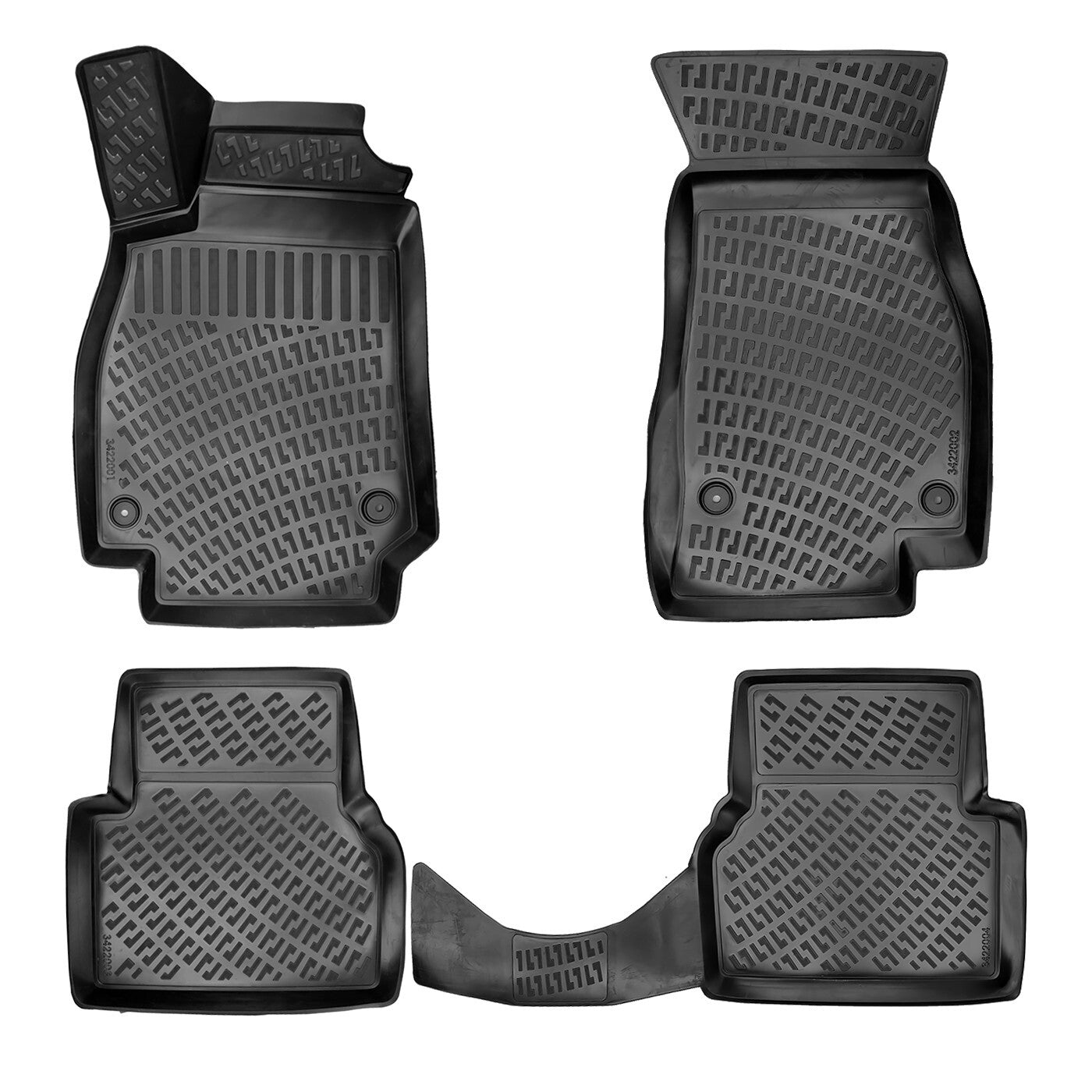 Floor Mats Liners For Audi A7 2018-2024 4G9 All Weather Heavy Duty 3D Car Rugs