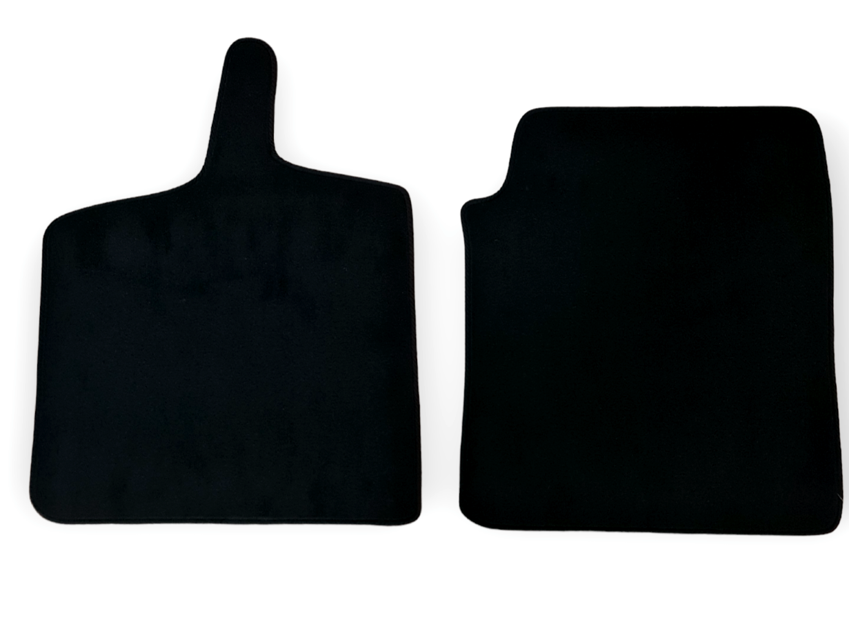 Car Floor Mats For Smart For Two Velour Waterproof Black Carpet Auto Liners New