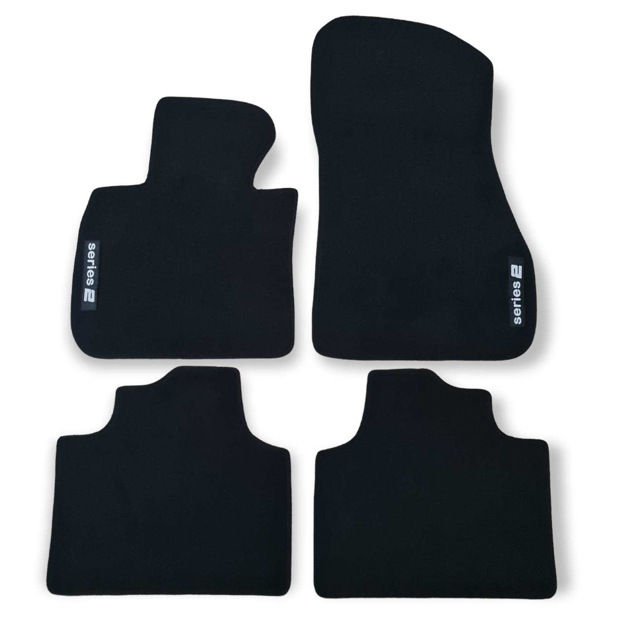 Car Floor Mats For BMW 2 AT F45 Velour Waterproof Black Carpet Rugs Auto Liners