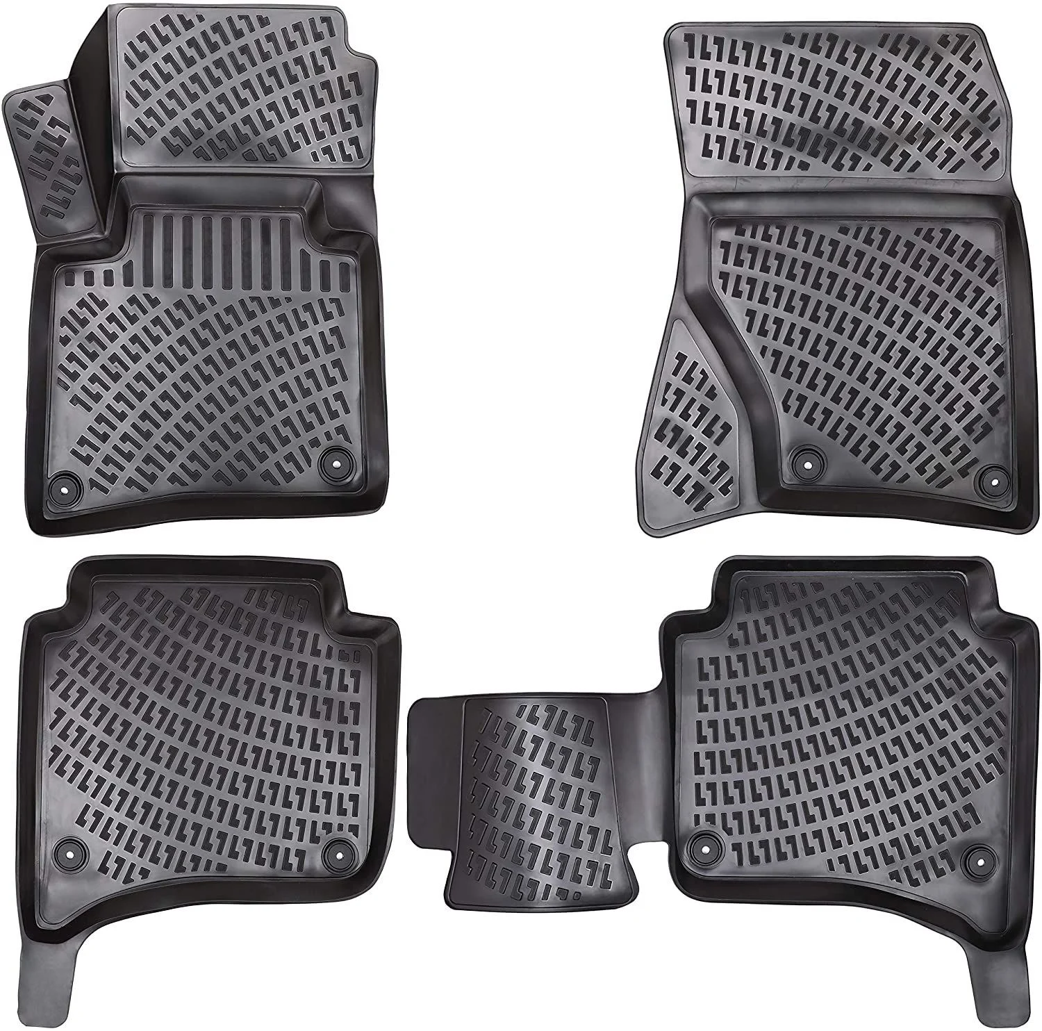 Floor Mats Liners For Volkswagen Touareg 2 2014-2018 All Weather Heavy Duty Rugs