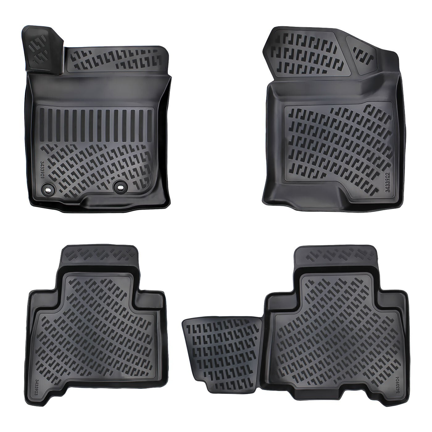 Floor Mats Liners For Toyota Land Cruiser Prado 2013-2018 All Weather Heavy Duty