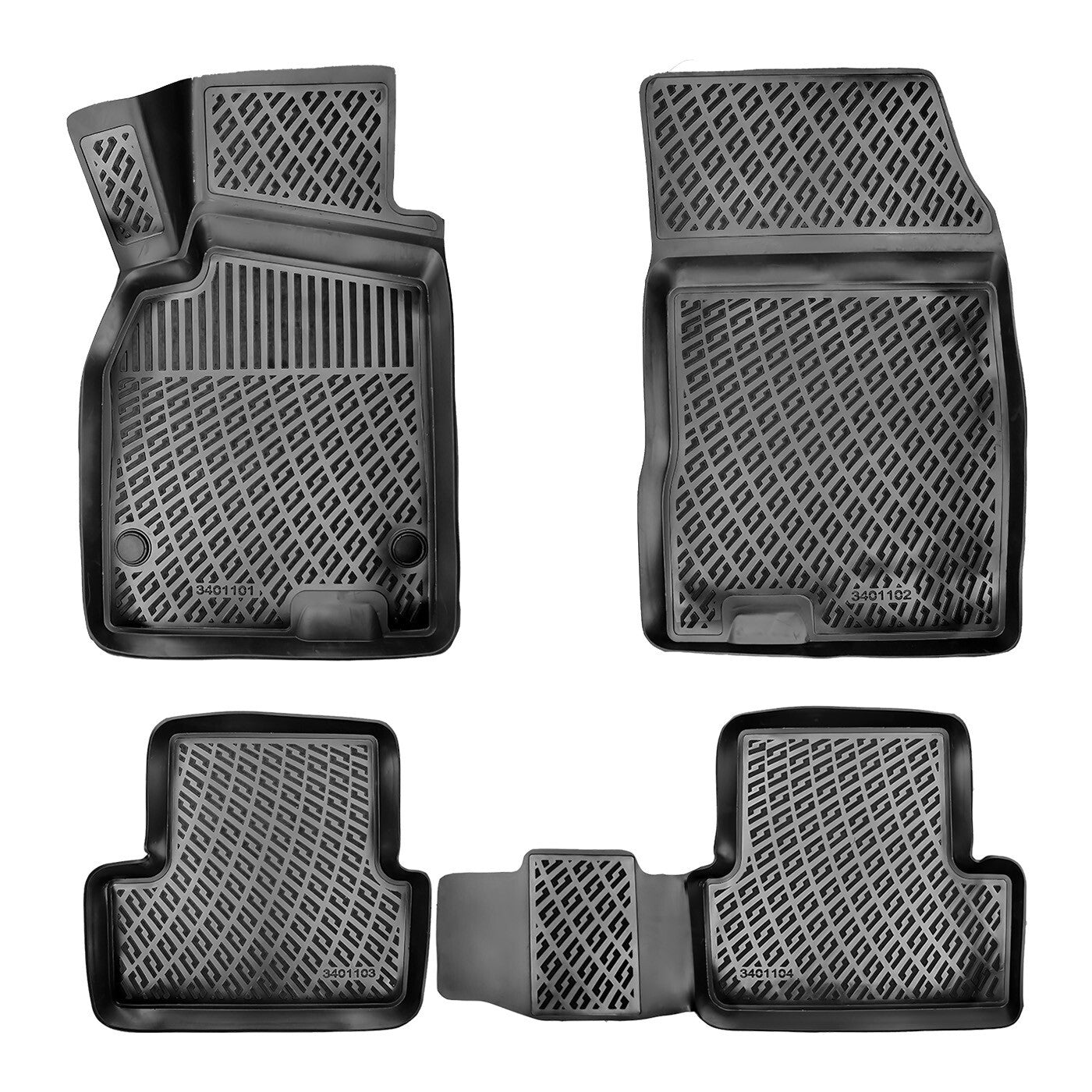 Floor Mats Liners For Renault Megane SW 2010-2016 All Weather Heavy Duty Rugs