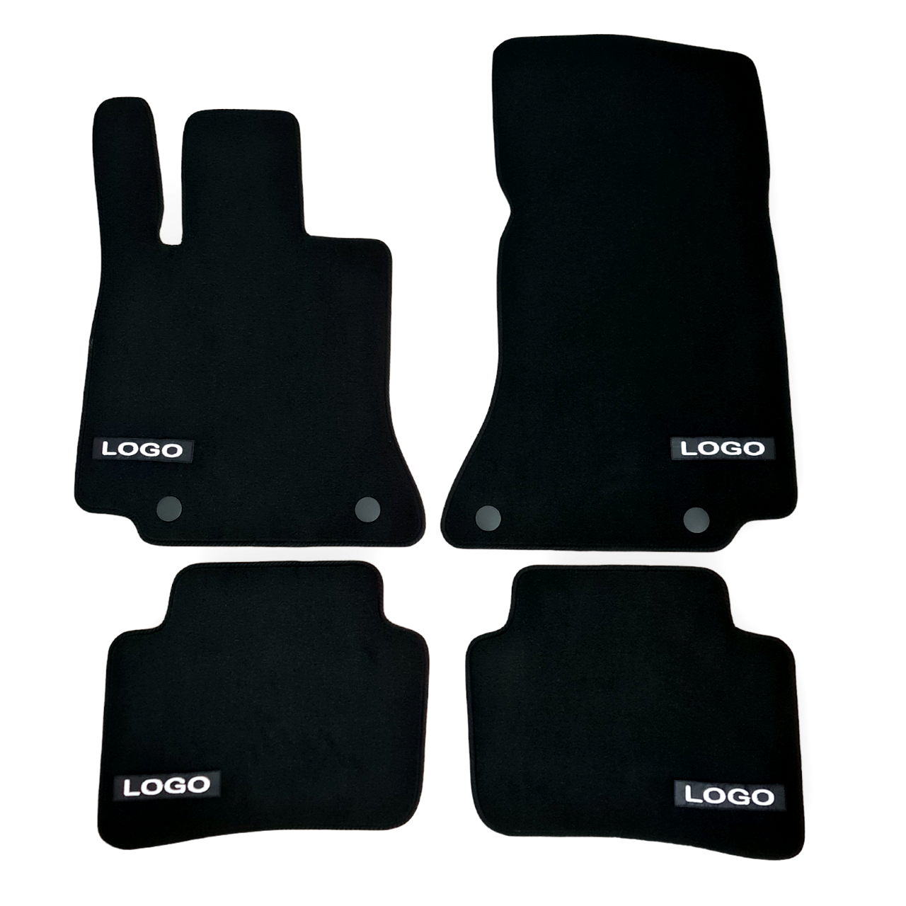 Car Floor Mats Velour For AMG Mercedes C Class W206 Auto Liners Waterproof Black