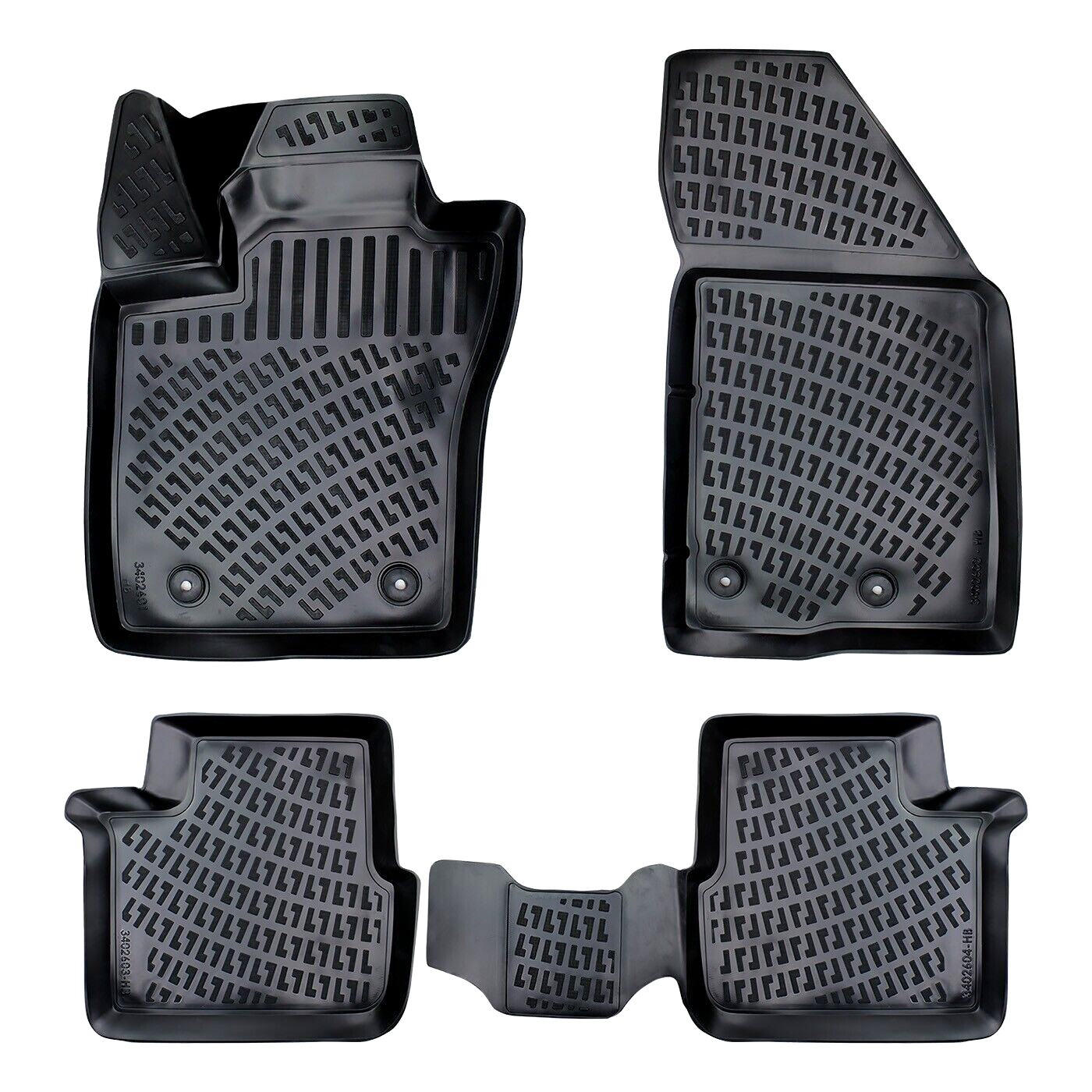 Car Floor Mats Liners For Fiat Egea 2015-2024 All Season Heavy Duty 3d Auto Rugs
