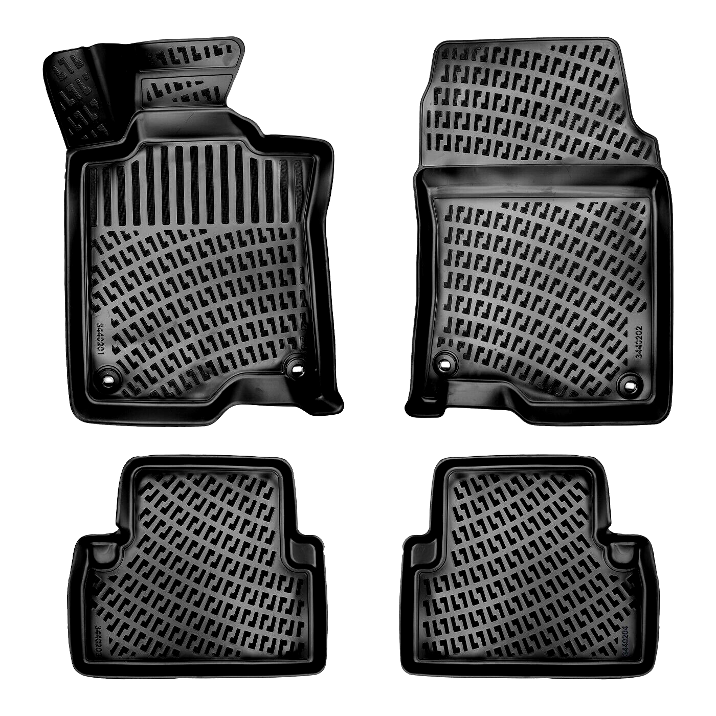 Car Floor Mats Liners For Honda Accord 2008-2015 All Season Heavy Duty Auto Rugs