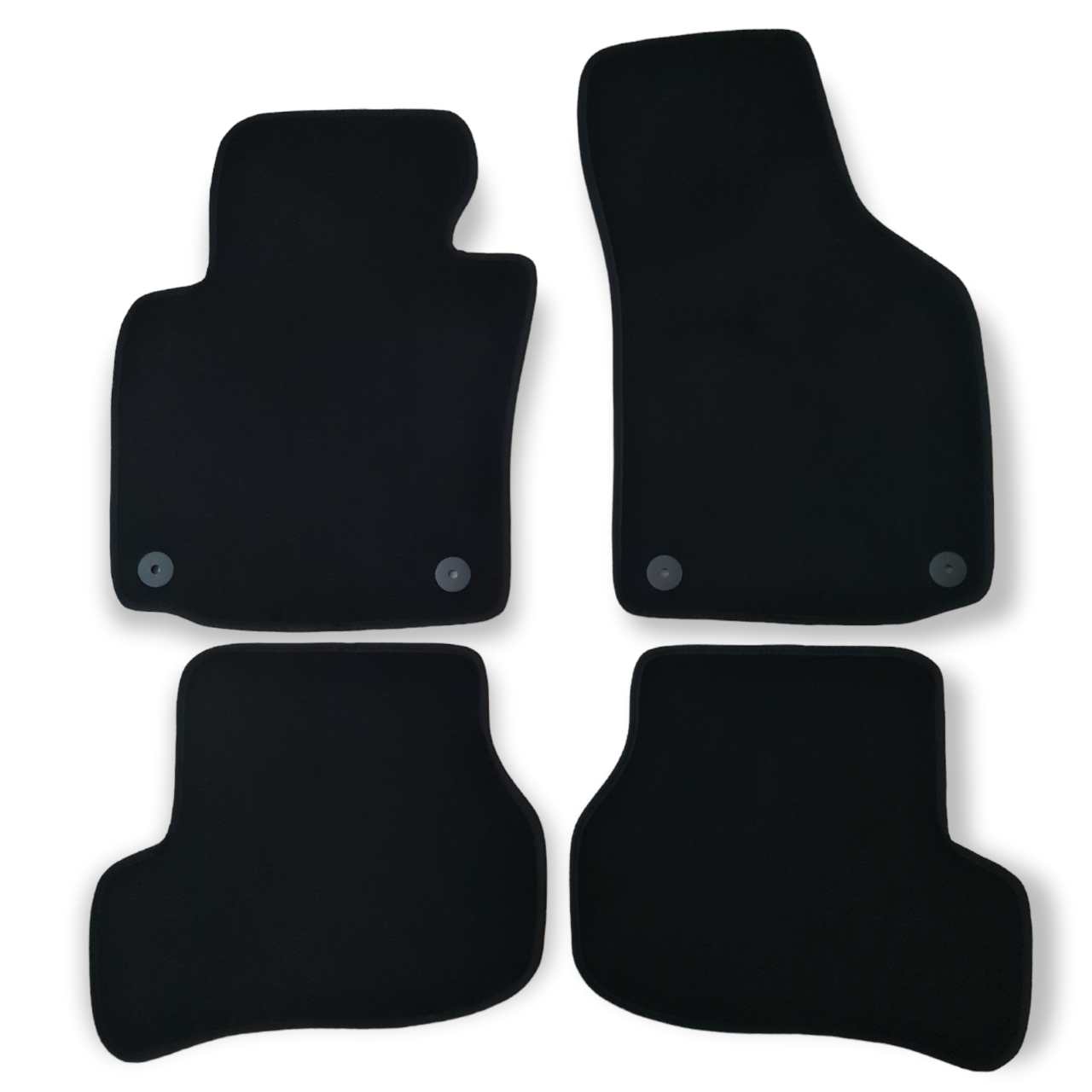 Velour Car Floor Mats For VW Jetta Waterproof Black Carpet Rugs Auto Liners New