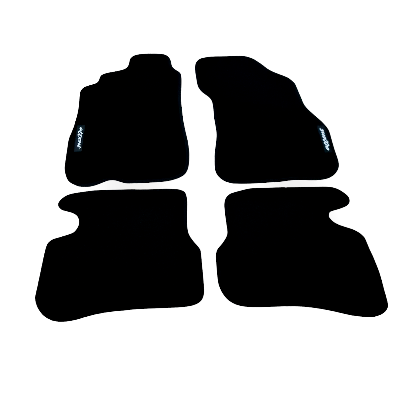 Car Floor Mats For Hyundai Accent Velour Waterproof Black Carpet Auto Liners New