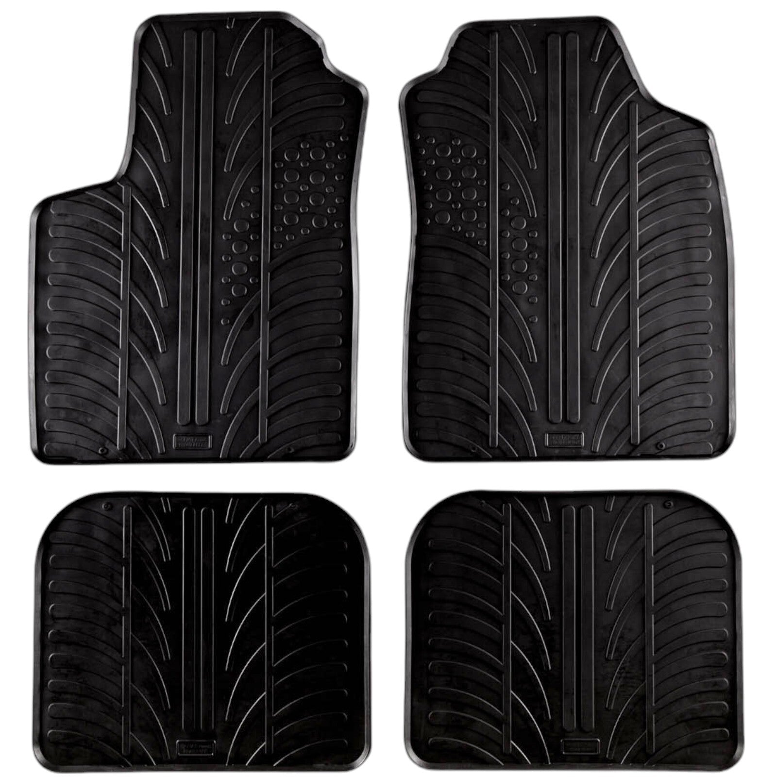 Rubber Car Floor Mats For Fiat Panda All Weather Heavy Duty Rugs Auto Liners New