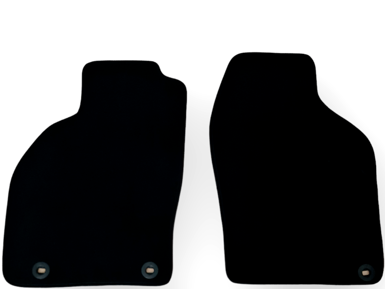 Front Car Floor Mats Velour For SAAB 9-3 Waterproof Black Carpet Liners New 2pcs