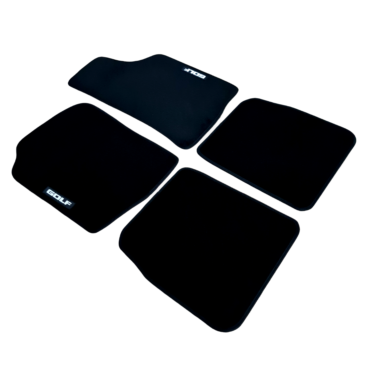 Car Floor Mats Velour For VW Golf Mk1 Waterproof Black Carpet Rugs Auto Liners