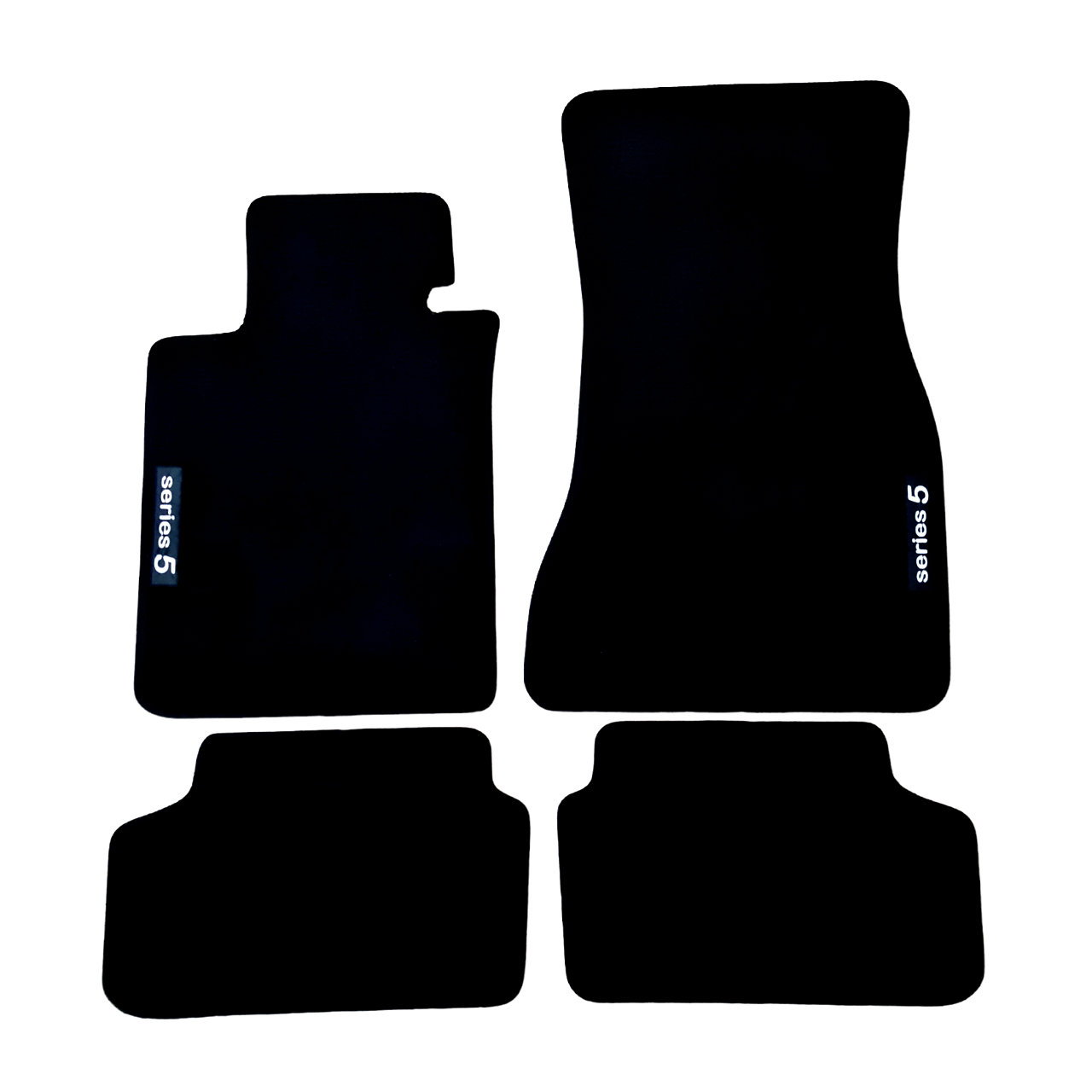 Car Floor Mats Velour For BMW 5 M5 G30 Waterproof Black Carpet Auto Liners New