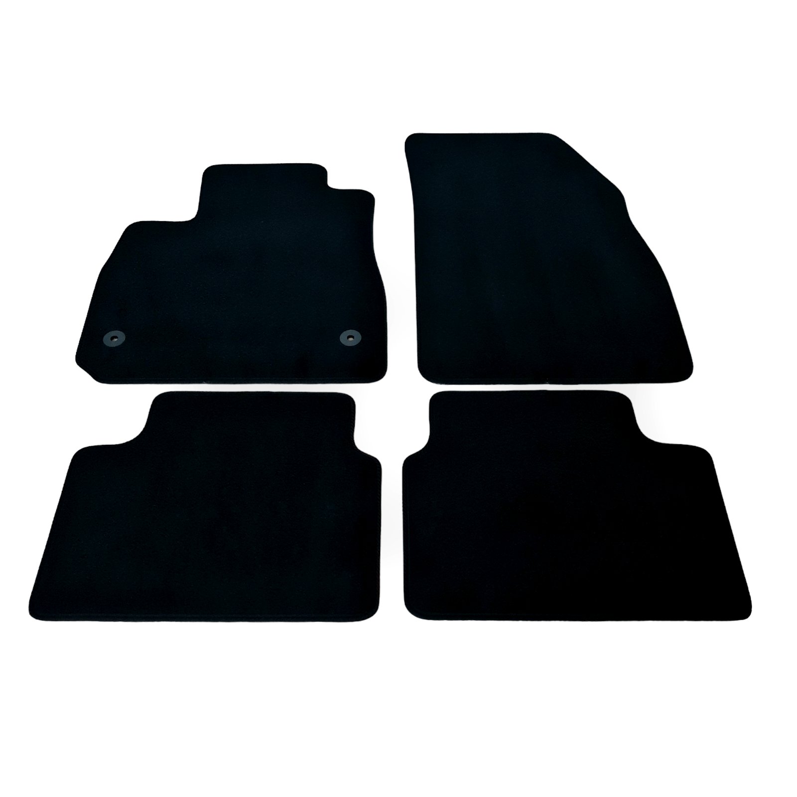 Car Floor Mats Velour For Chevrolet Malibu Waterproof Black Carpet Auto Liners