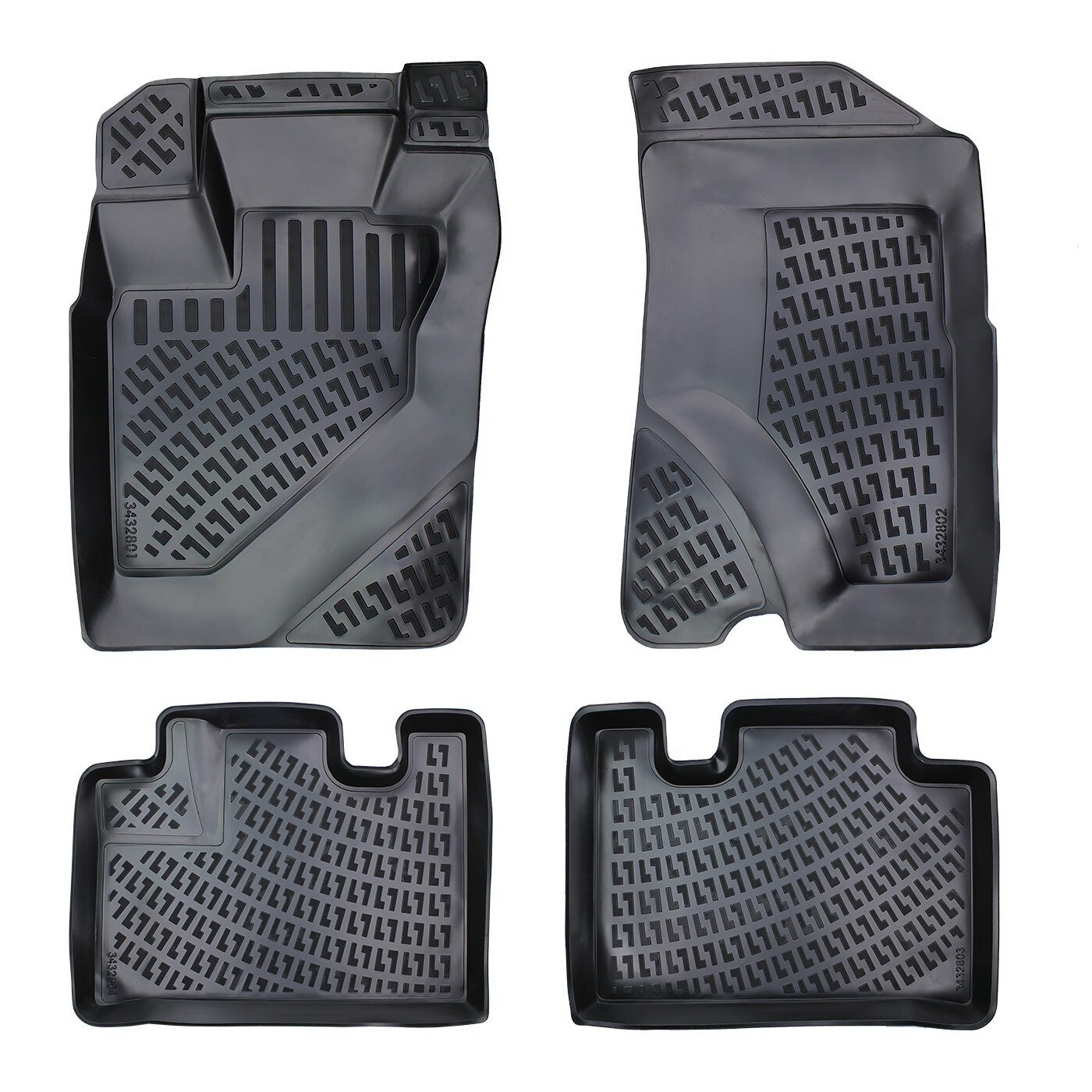 Floor Mats Liners For Honda CR-V 2002-2006 All Weather Heavy Duty 3D Car Rugs
