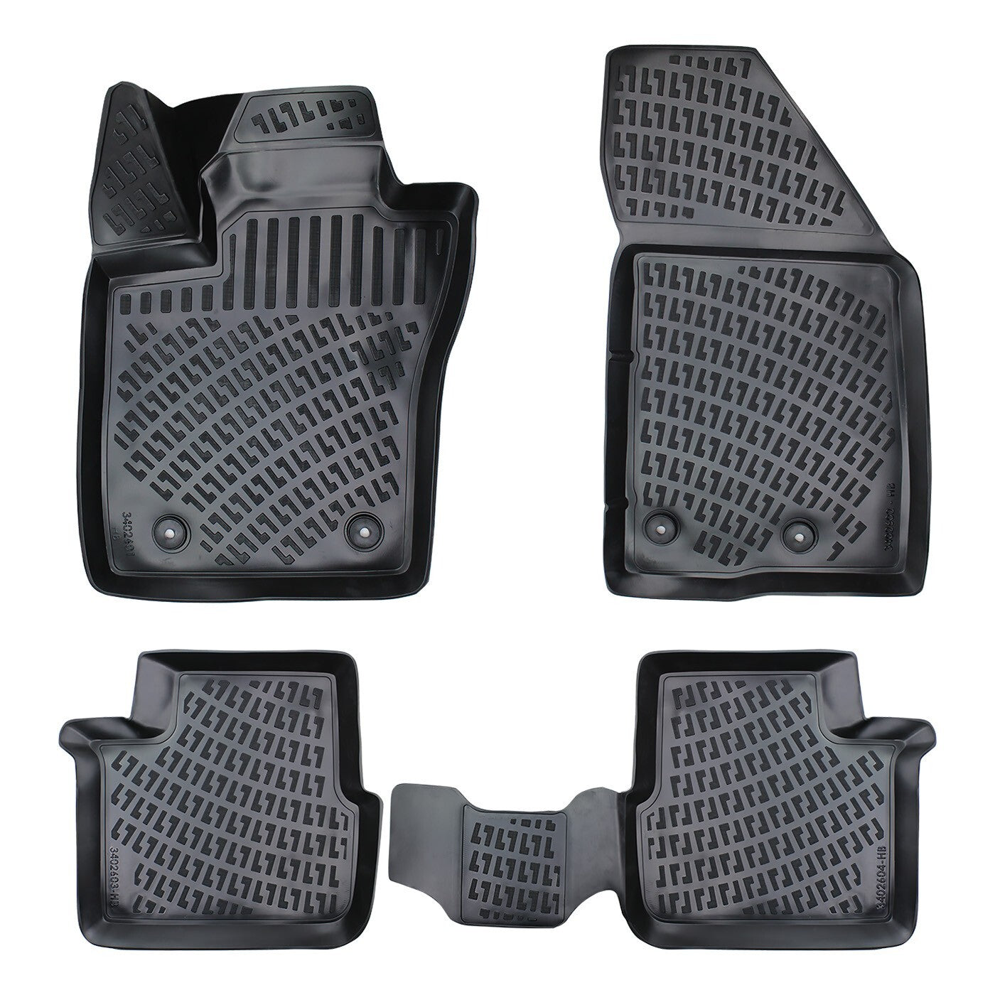Floor Mats Liners For Fiat Tipo Hatchback 2015-2024 All Weather Heavy Duty Rugs