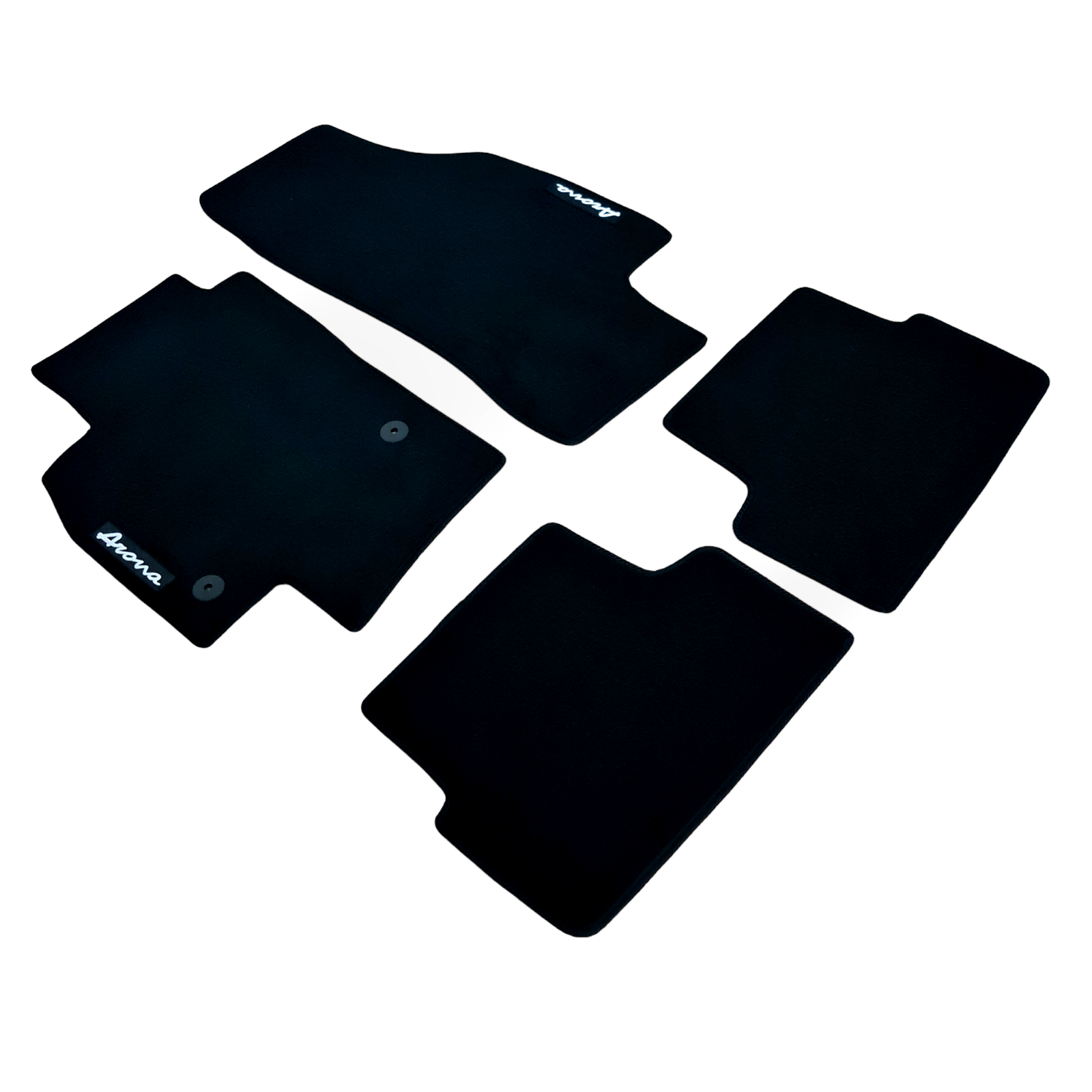 Car Floor Mats For Seat Arona Velour Waterproof Black Carpet Rugs Auto Liners FR