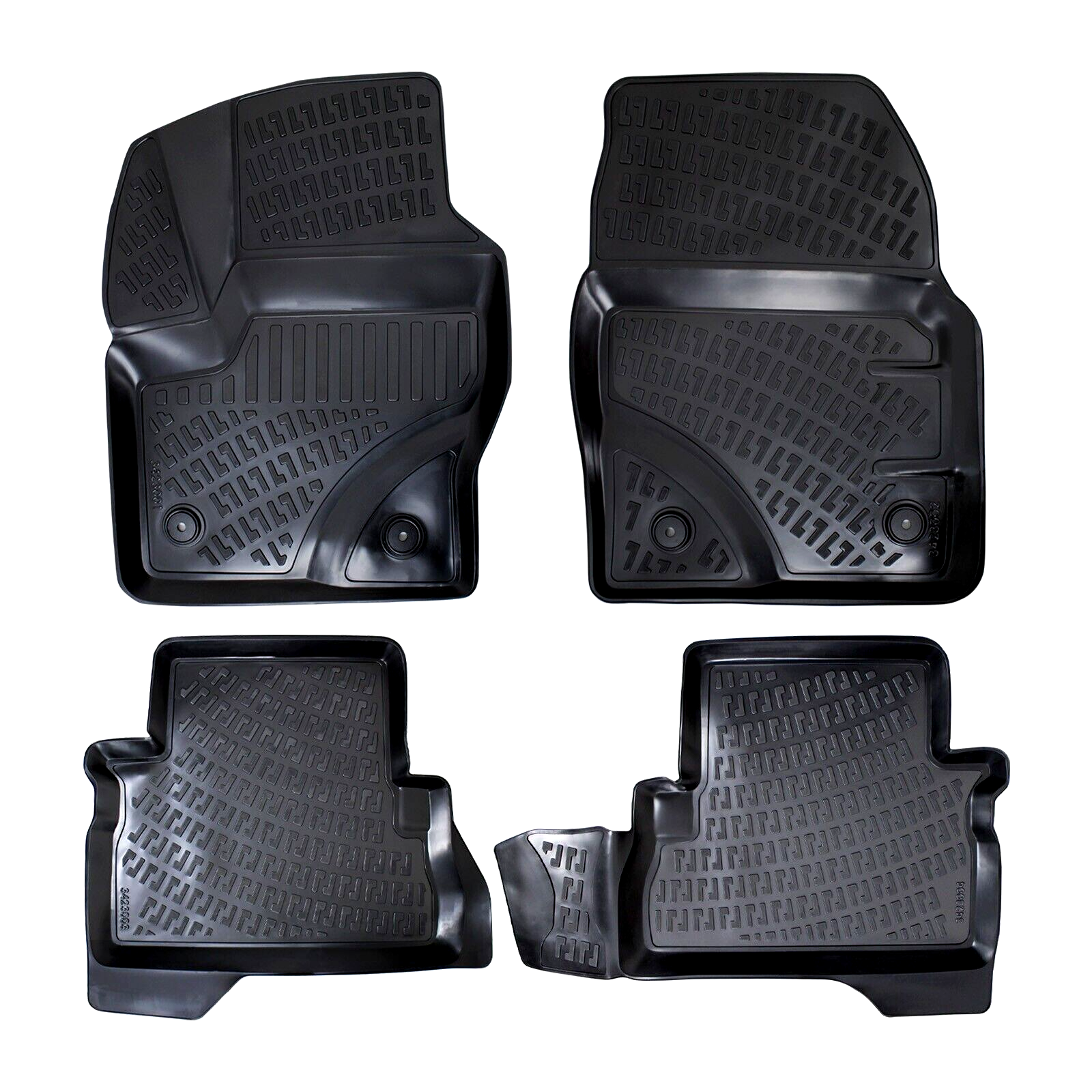 Car Floor Mats Liners For Ford Kuga 2013-2019 All Season Heavy Duty 3D Auto Rugs