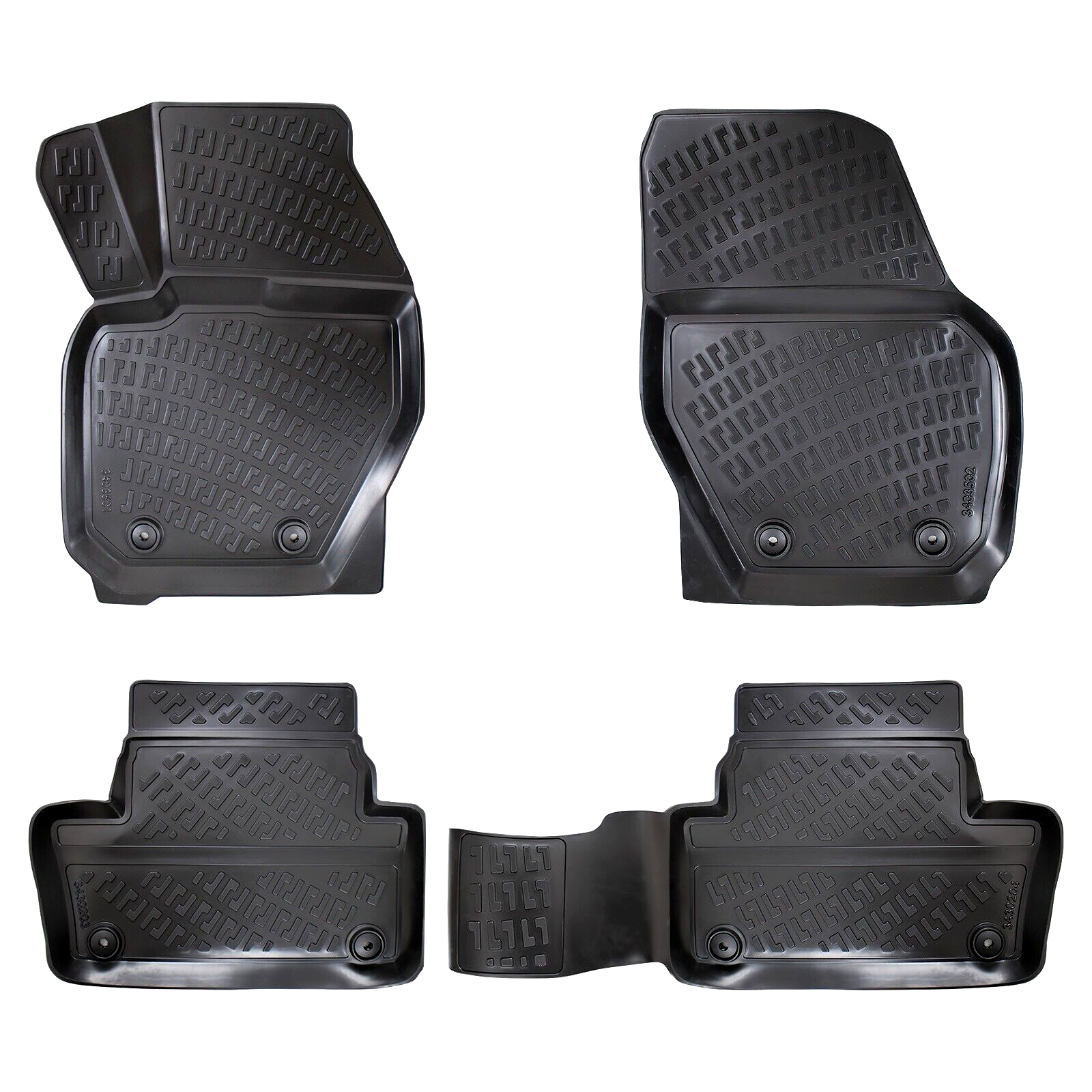 Floor Mats Liners For Volvo XC-60 2014-2017 All Weather Heavy Duty 3D Car Rugs