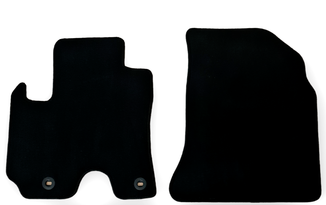 Front Car Floor Mats Velour For Toyota RAV 4 Waterproof Black Carpet Liners 2pcs