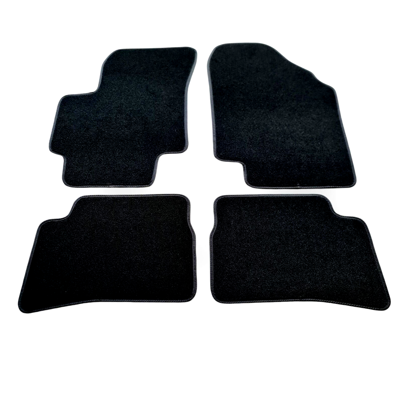 Car Floor Mats Velour For Hyundai Accent Waterproof Black Carpet Auto Liners New