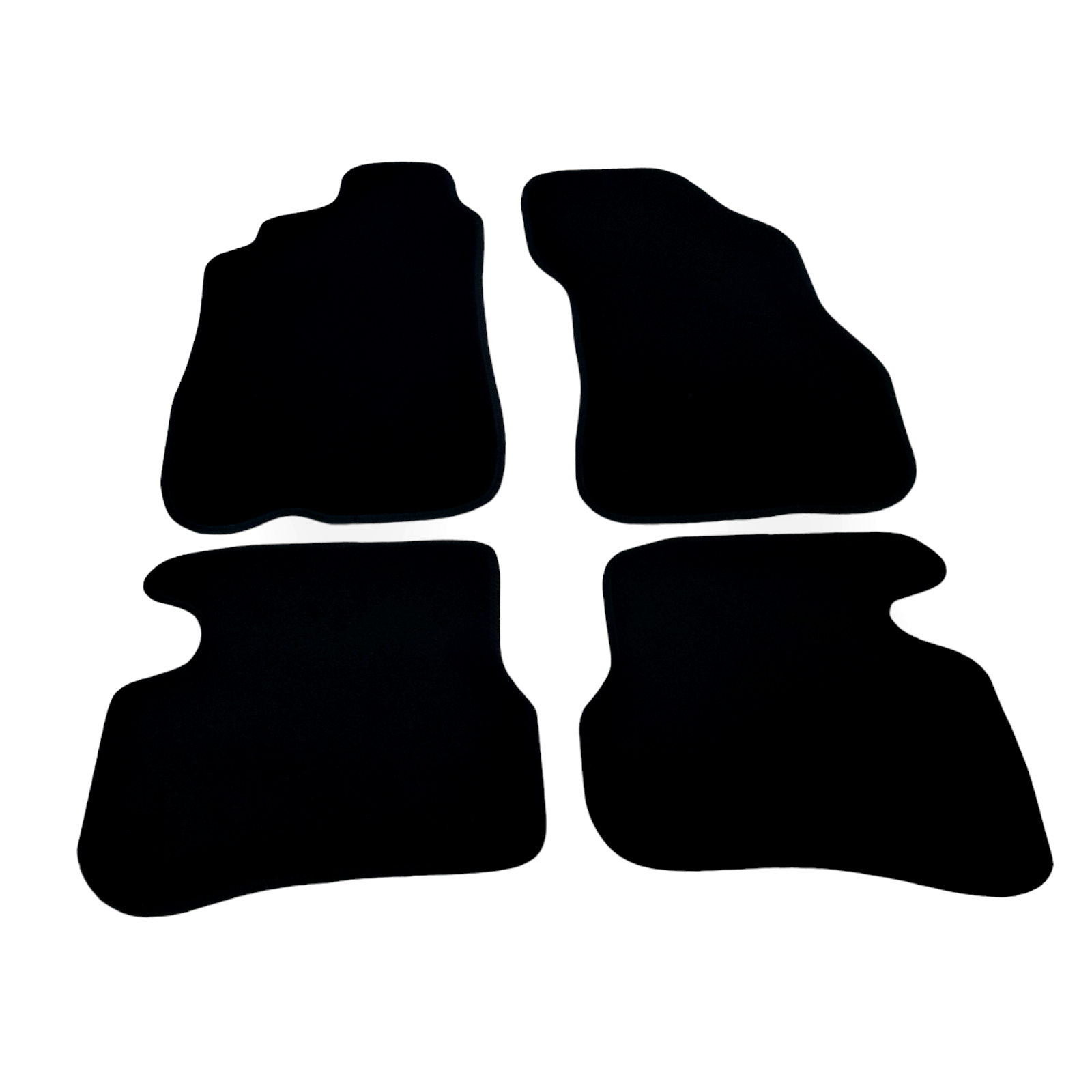 Car Floor Mats Velour For Hyundai Accent Waterproof Black Carpet Auto Liners New
