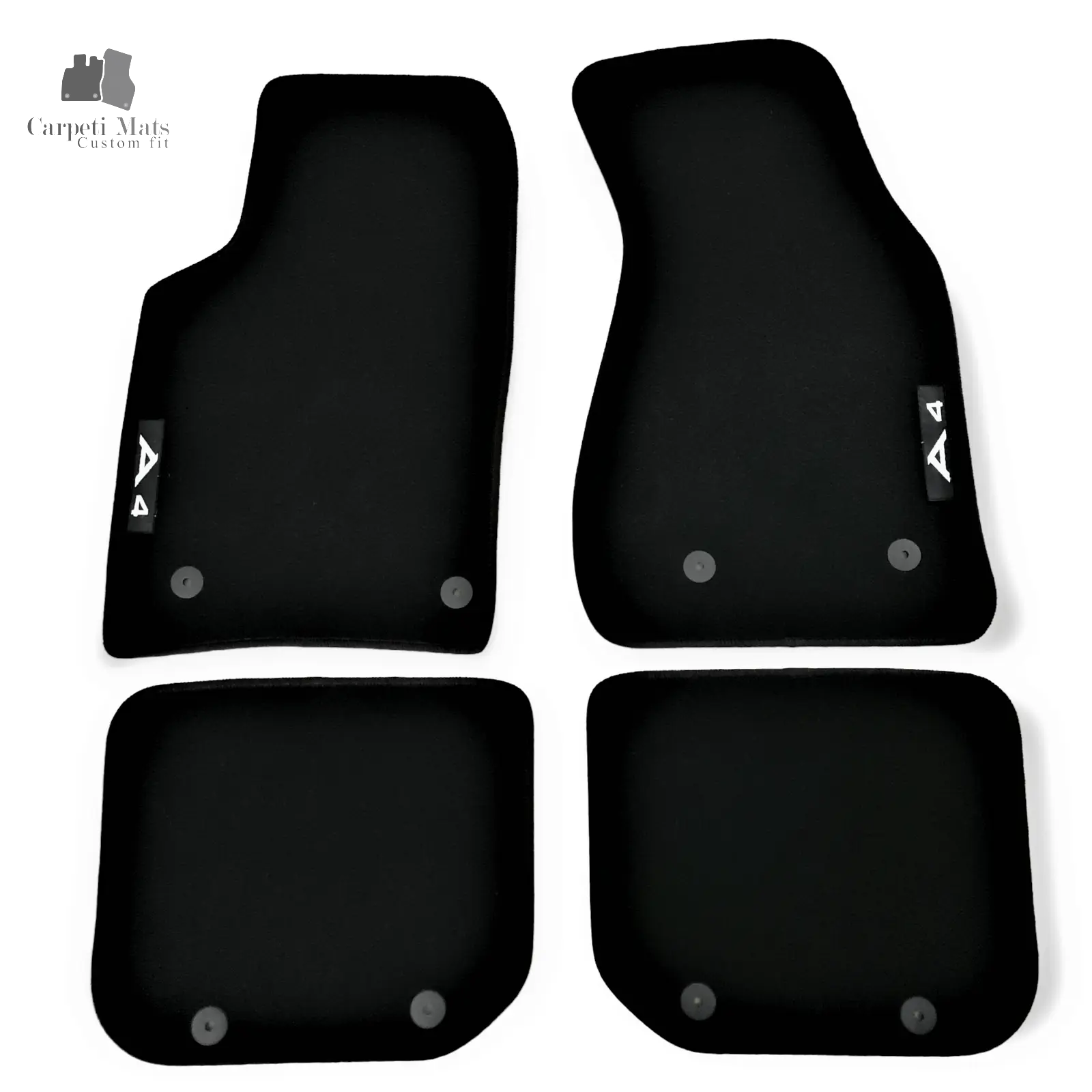 Car Floor Mats Velour Compatible for Audi A4 B5 11.1996-11.2001 logo A4, All Season Floor Mats, All Weather car floor mats, Audi, Audi A4, Audi A4 B5, Auto Liners, B5, best car floor mats, best car mats, car floor mats, Car Floor Mats Velour, car liners, car mats, Carpet floor mats, carpet floor mats for cars, Custom fit floor mats, Heavy Duty Car Floor Mats, luxury car mats, rubber car mats, Rubberized Back Round, Tufted Carpet, waterproof floor mats