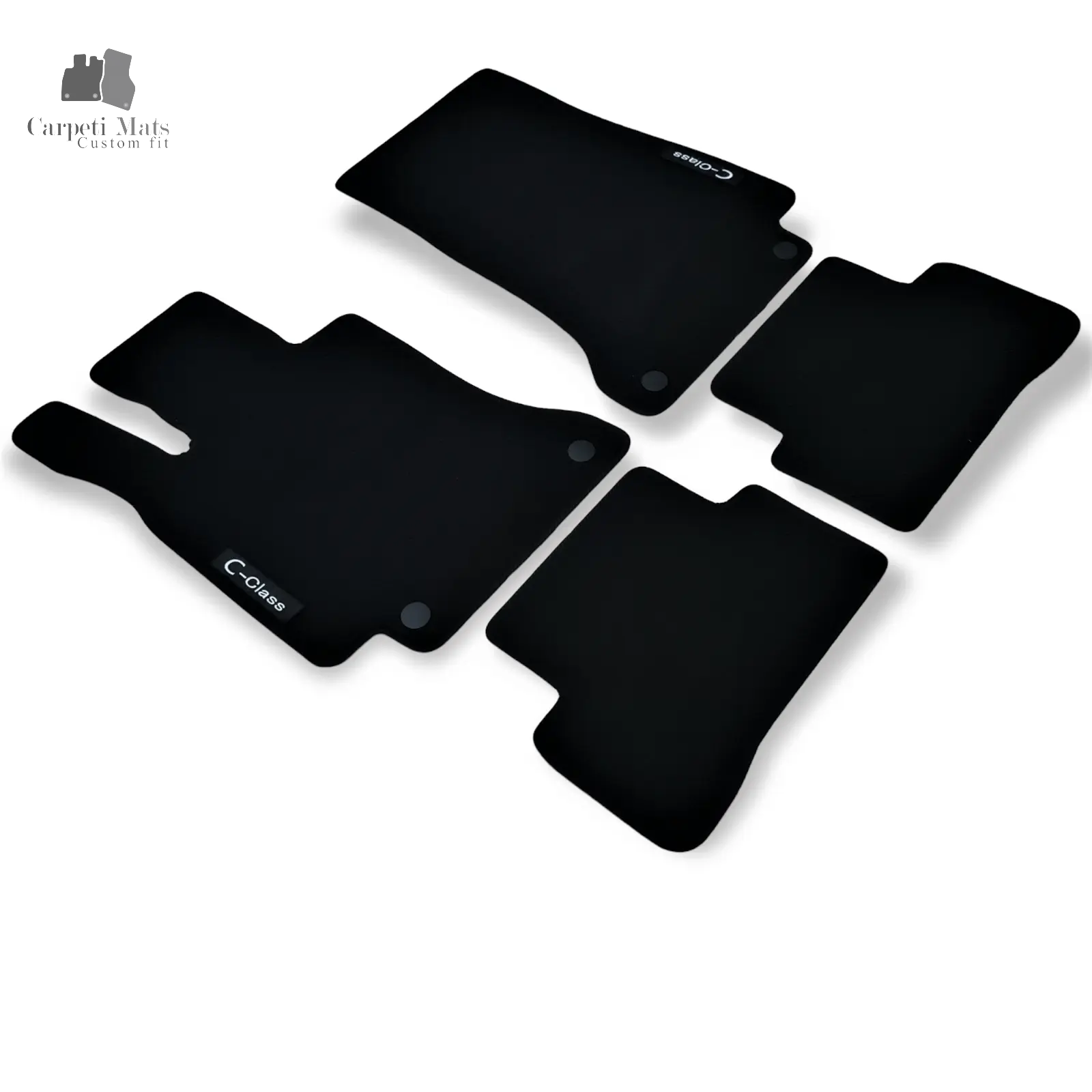 Car Floor Mats Velour Compatible for Mercedes C Class W205 04.2014-03.2021 logo All Season Floor Mats, All Weather car floor mats, AMG, Auto Liners, c class, c class amg, C CLASS W205, Car floor mats for mercedes, Car Floor Mats Velour, Carpet floor mats, Custom fit floor mats, Heavy Duty Car Floor Mats, MERCEDES, mercedes benz, mercedes c class, MERCEDES W205, Rubberized Back Round, Tufted Carpet, W205, W205 AMG, waterproof floor mats