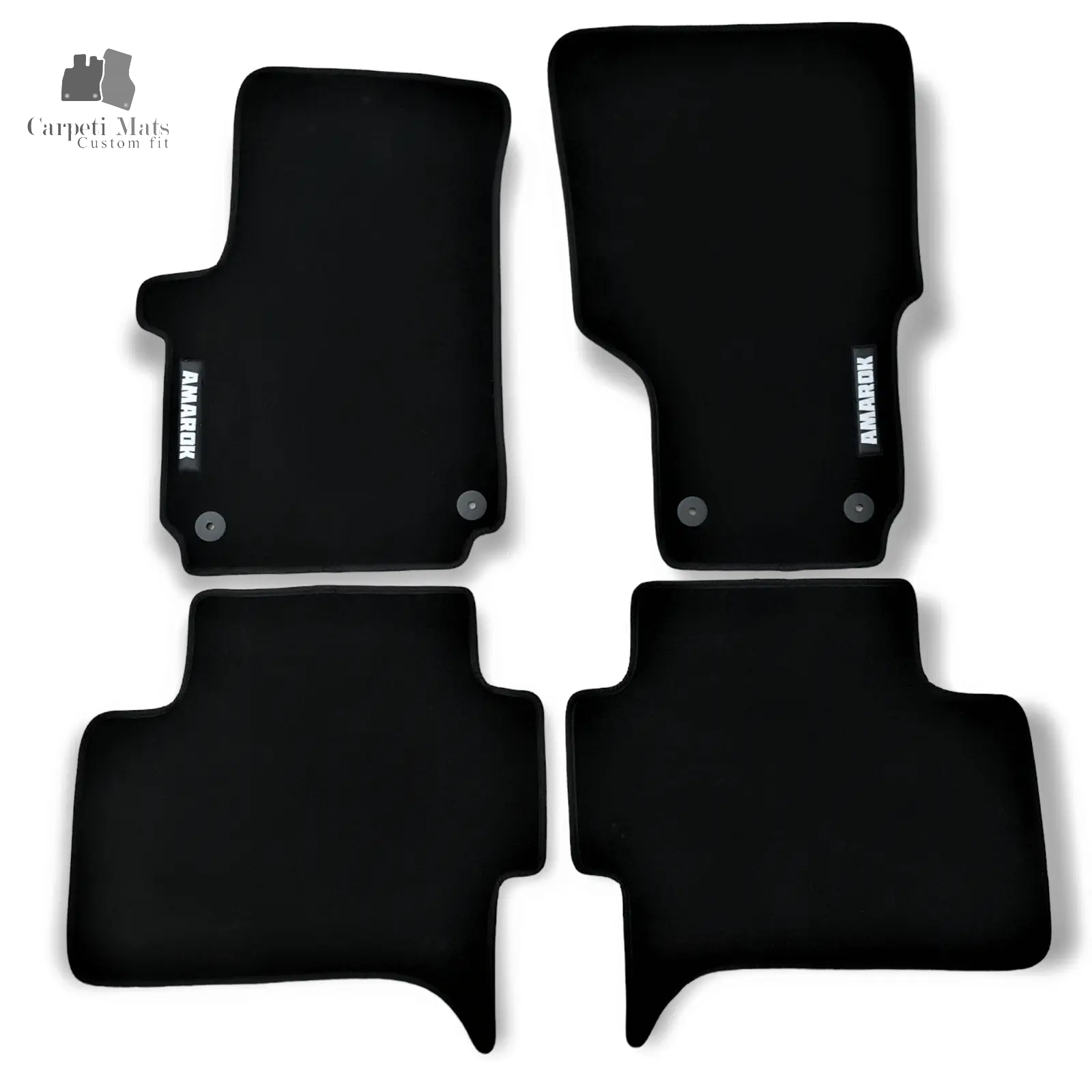Car Floor Mats Velour Compatible for VW Amaroк 2010-> with logo, All Season Floor Mats, All Weather car floor mats, Auto Liners, VW Amaroк 2010->, Car Floor Mats Velour, Carpet floor mats, Custom fit floor mats, Amaroк, Heavy Duty Car Floor Mats, Rubberized Back Round, VW Amaroк, Tufted Carpet, waterproof floor mats Velour carpet binding with logo