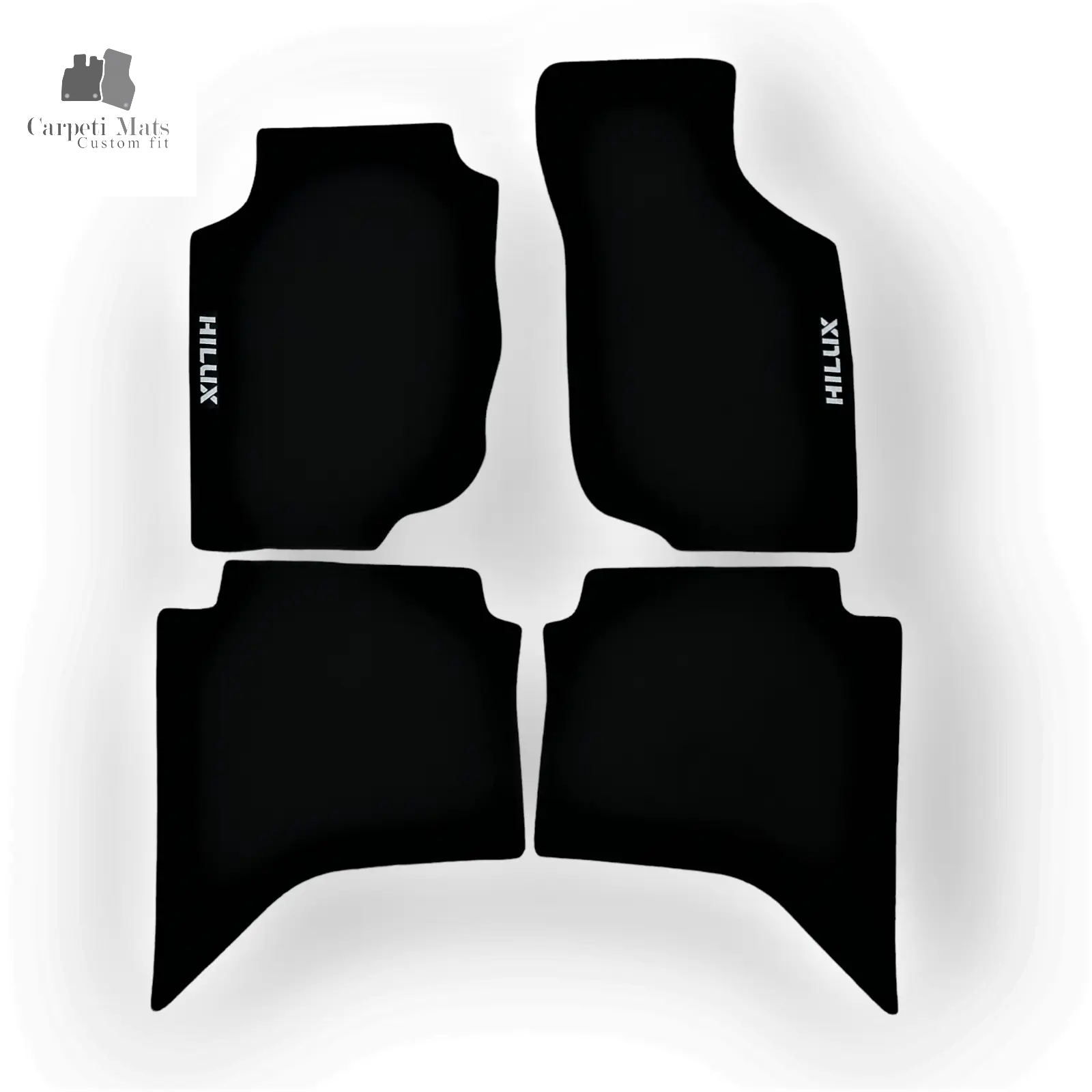 Car Floor Mats Velour Compatible for Toyota Hilux double cabin 2004-2015 logo All Season Floor Mats Toyota, All Weather car floor mats, All Weather car floor mats Toyota, Auto Liners, Car Floor Mats Velour, Carpet floor mats, Carpet floor mats Toyota Hilux, Custom fit floor mats, Heavy Duty Car Floor Mats, Heavy Duty Car Floor Mats Toyota, Hilux, Rubberized Back Round, Toyota, Toyota carpet car mats, Toyota Hilux, Tufted Carpet, waterproof floor mats