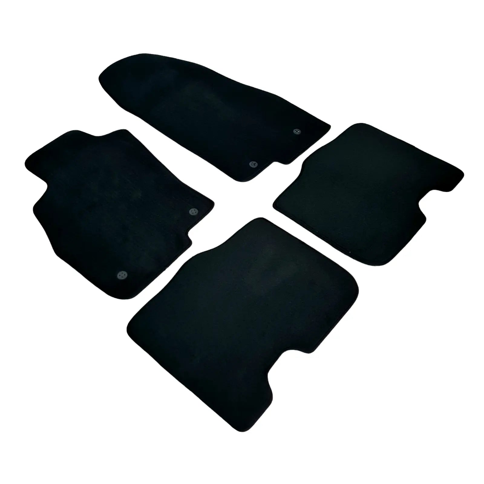 Car Floor Mats For Alfa Romeo MITO Velour Waterproof Black Carpet Auto Liners