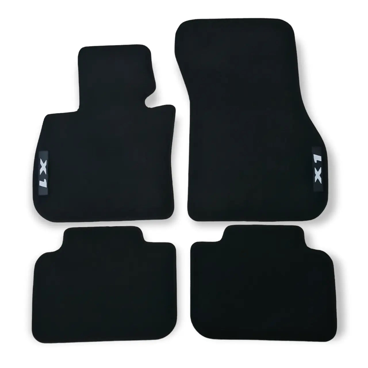 Car Floor Mats For BMW X1 F48 MX1 Velour Waterproof Black Carpet Auto Liners New