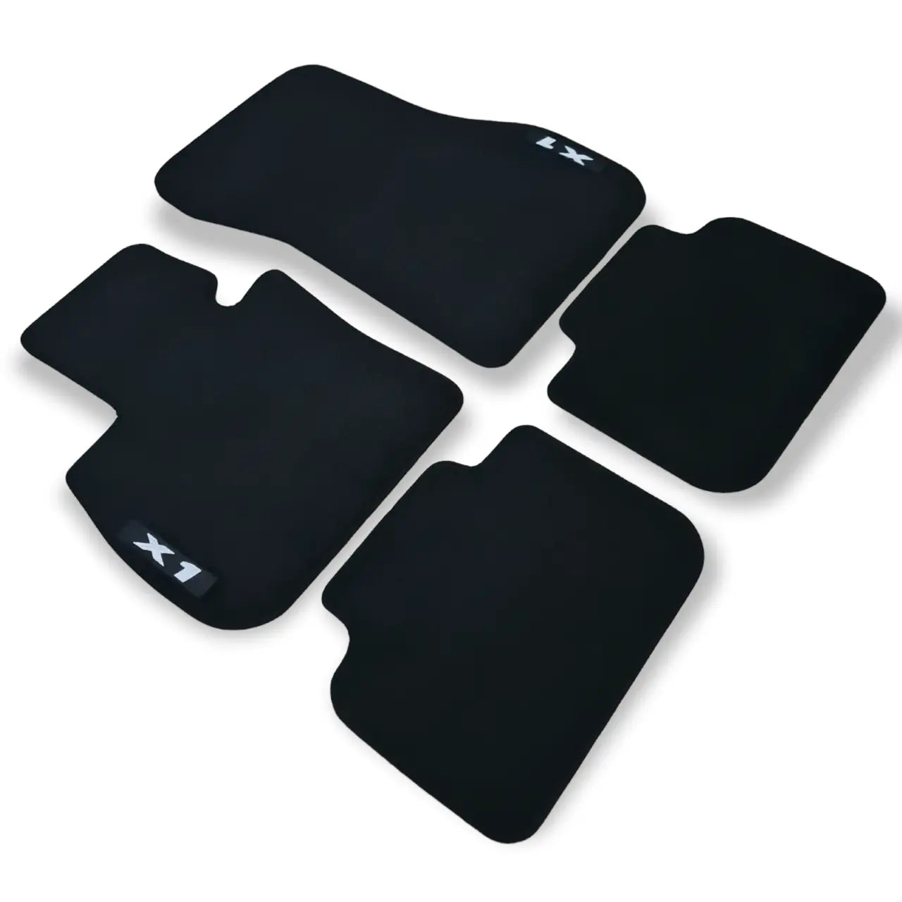 Car Floor Mats For BMW X1 F48 MX1 Velour Waterproof Black Carpet Auto Liners New