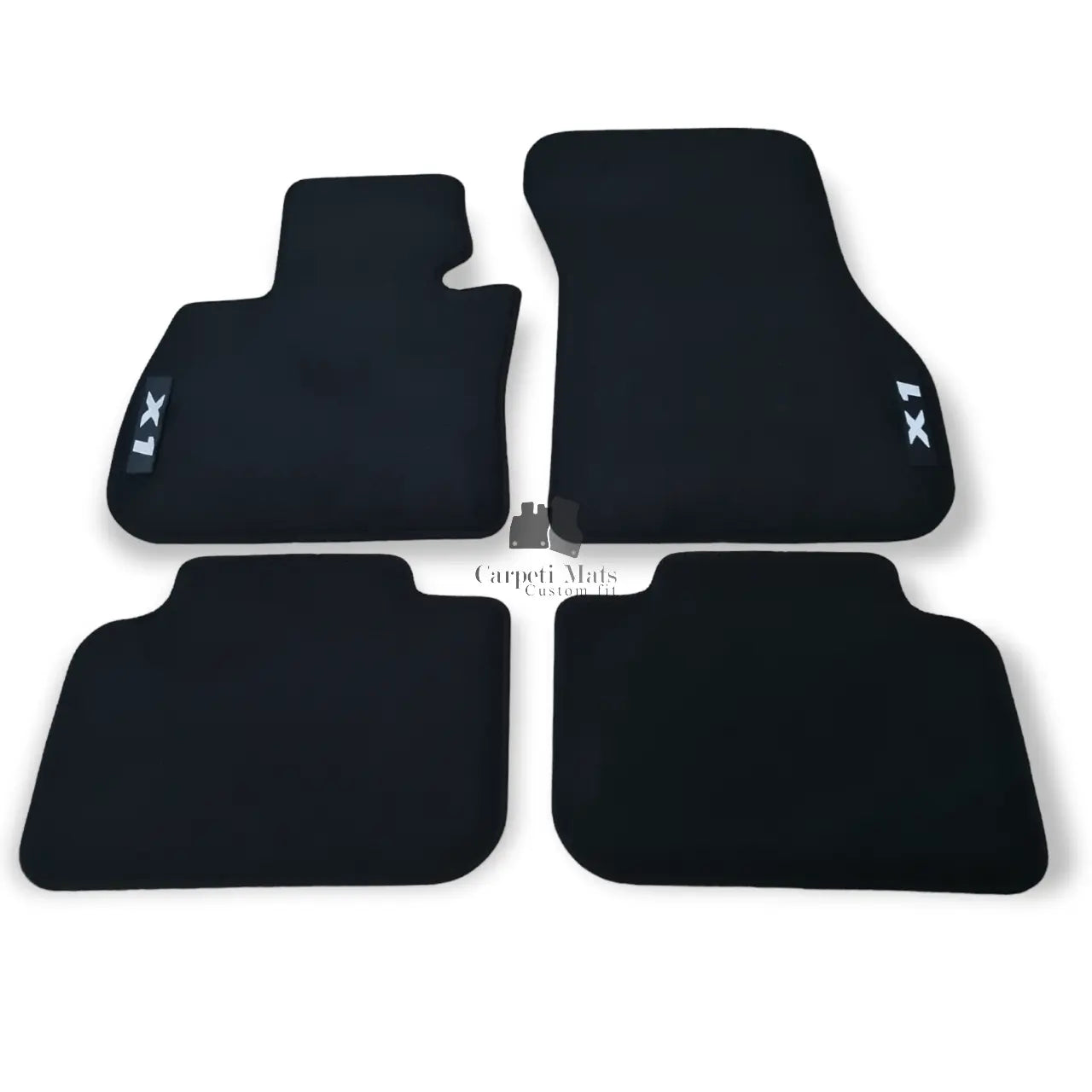 Car Floor Mats For BMW X1 F48 MX1 Velour Waterproof Black Carpet Auto Liners New