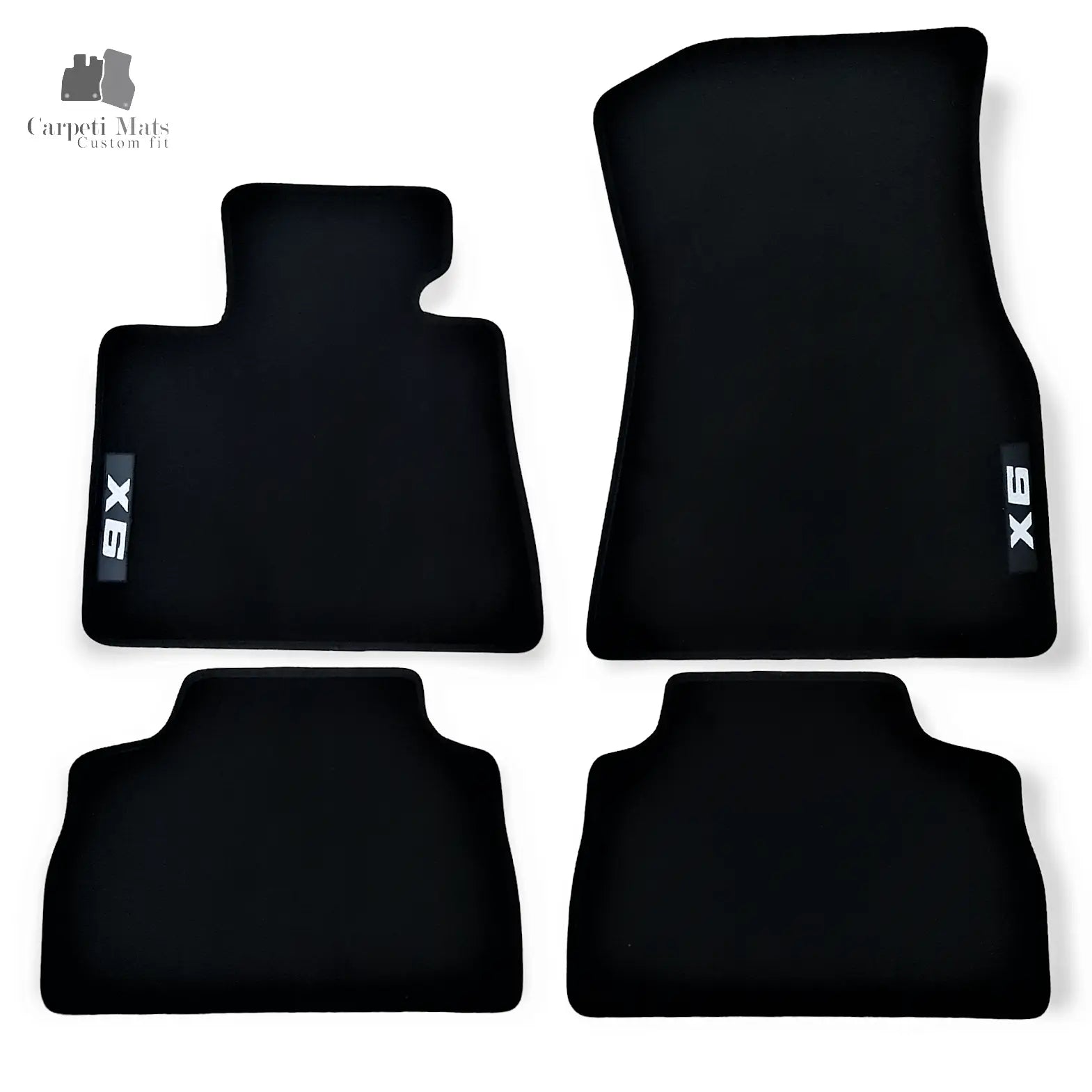 Car Floor Mats For BMW X6 Velour Waterproof Black Carpet Rugs Auto Liners New