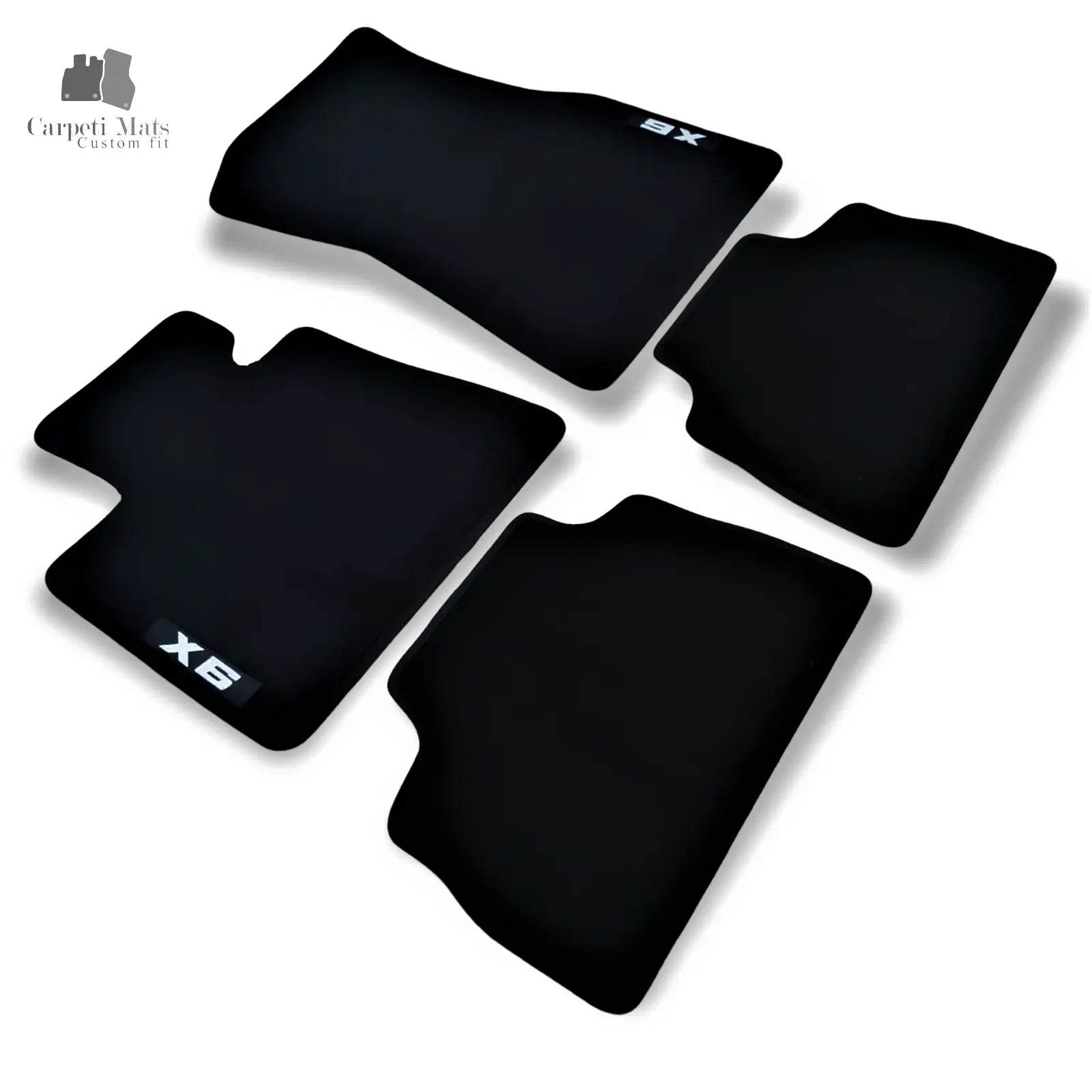 Car Floor Mats For BMW X6 Velour Waterproof Black Carpet Rugs Auto Liners New
