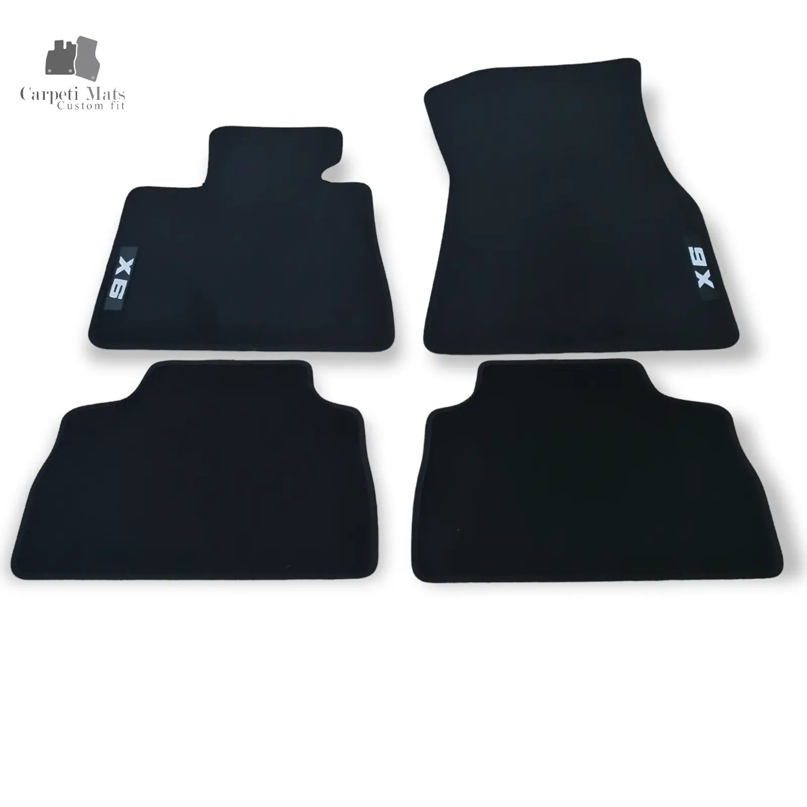 Car Floor Mats For BMW X6 Velour Waterproof Black Carpet Rugs Auto Liners New