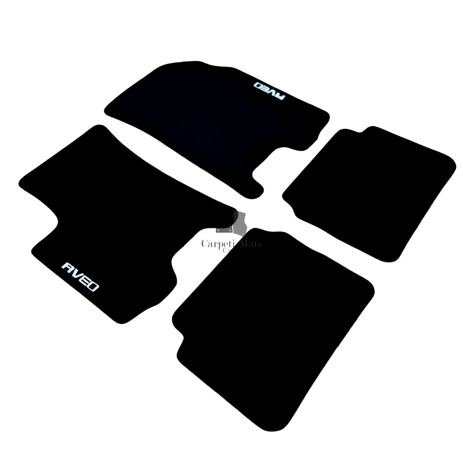 Car Floor Mats For Chevrolet Aveo Velour Waterproof Black Carpet Auto Liners
