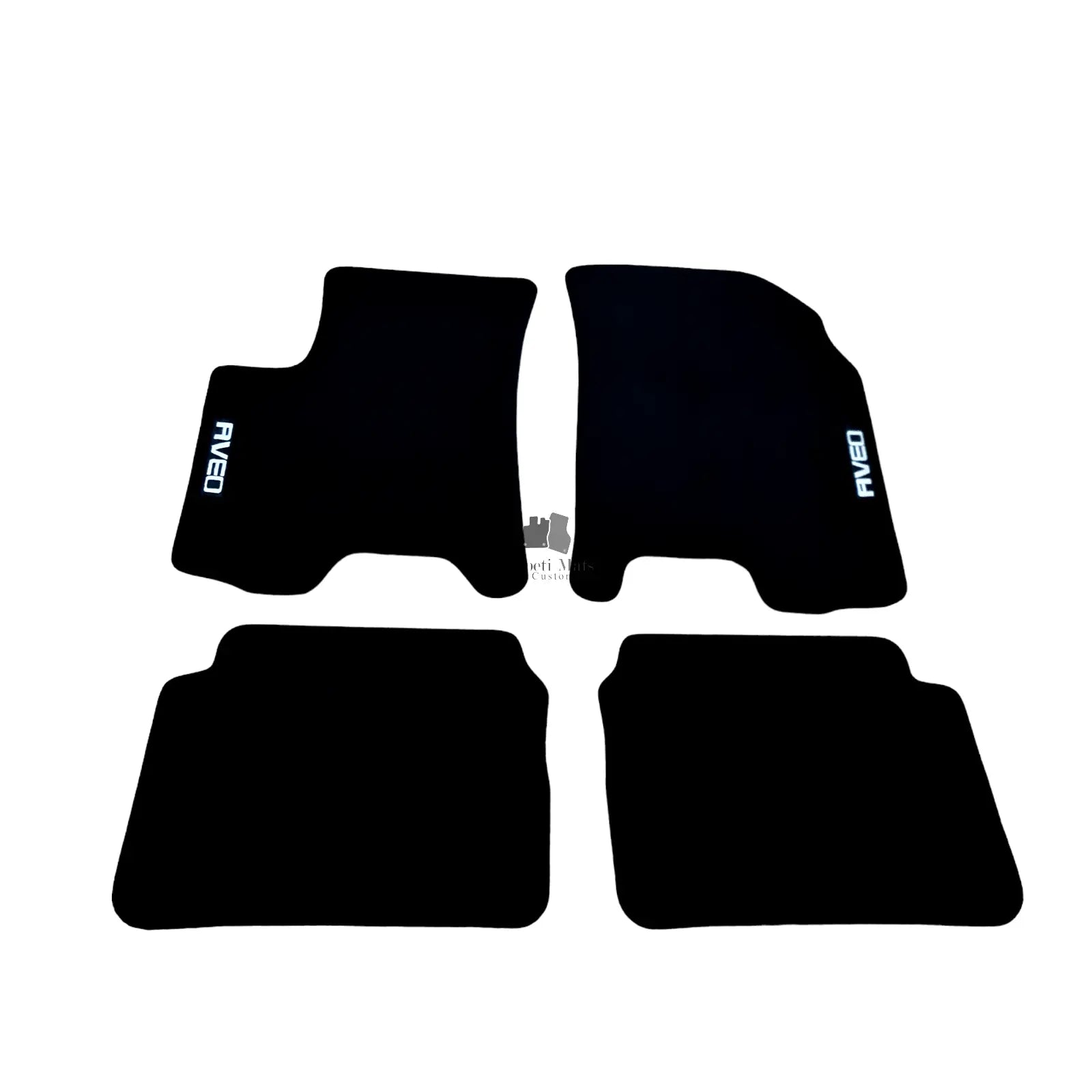 Car Floor Mats For Chevrolet Aveo Velour Waterproof Black Carpet Auto Liners