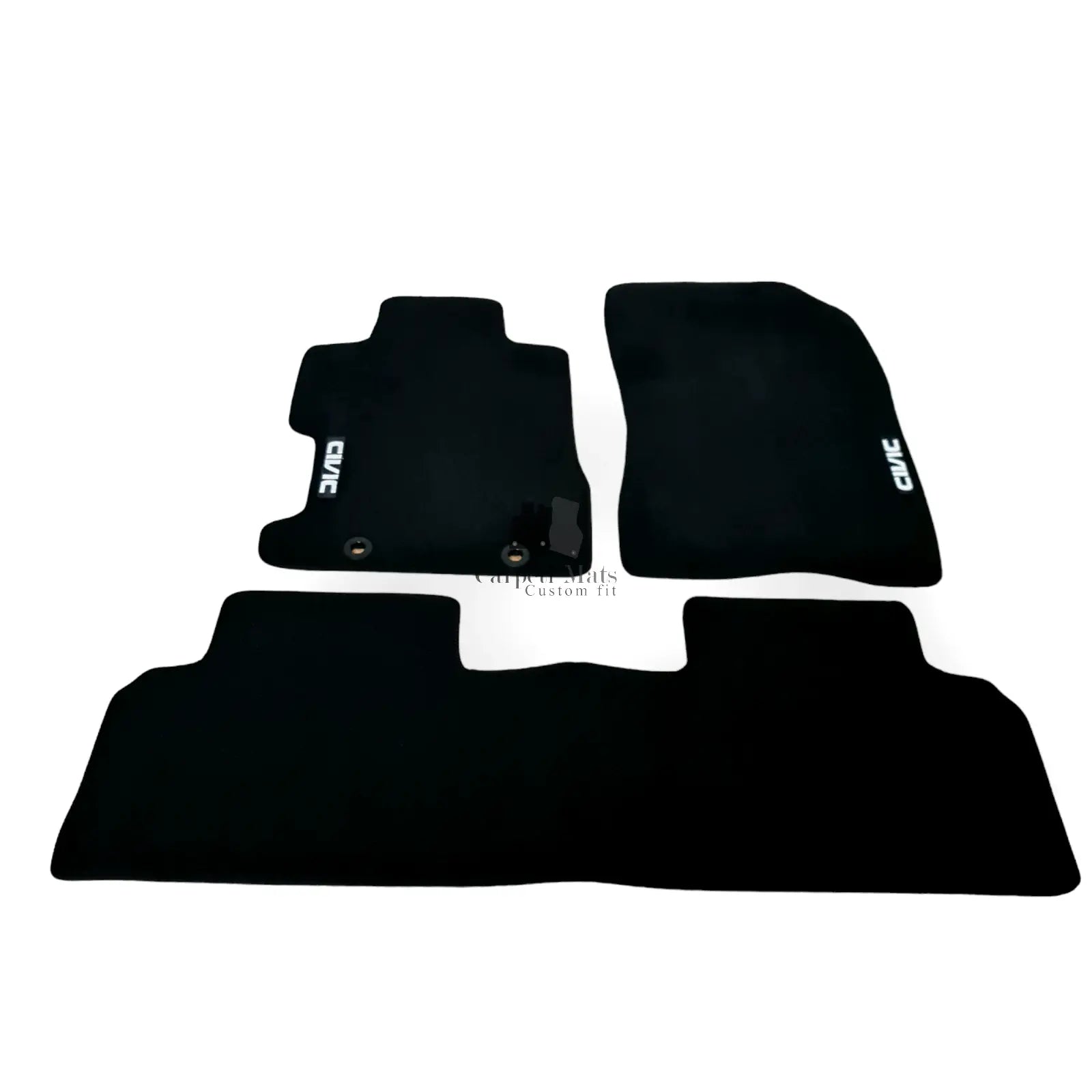 Car Floor Mats For Honda Civic Coupe Velour Waterproof Black Carpet Auto Liners