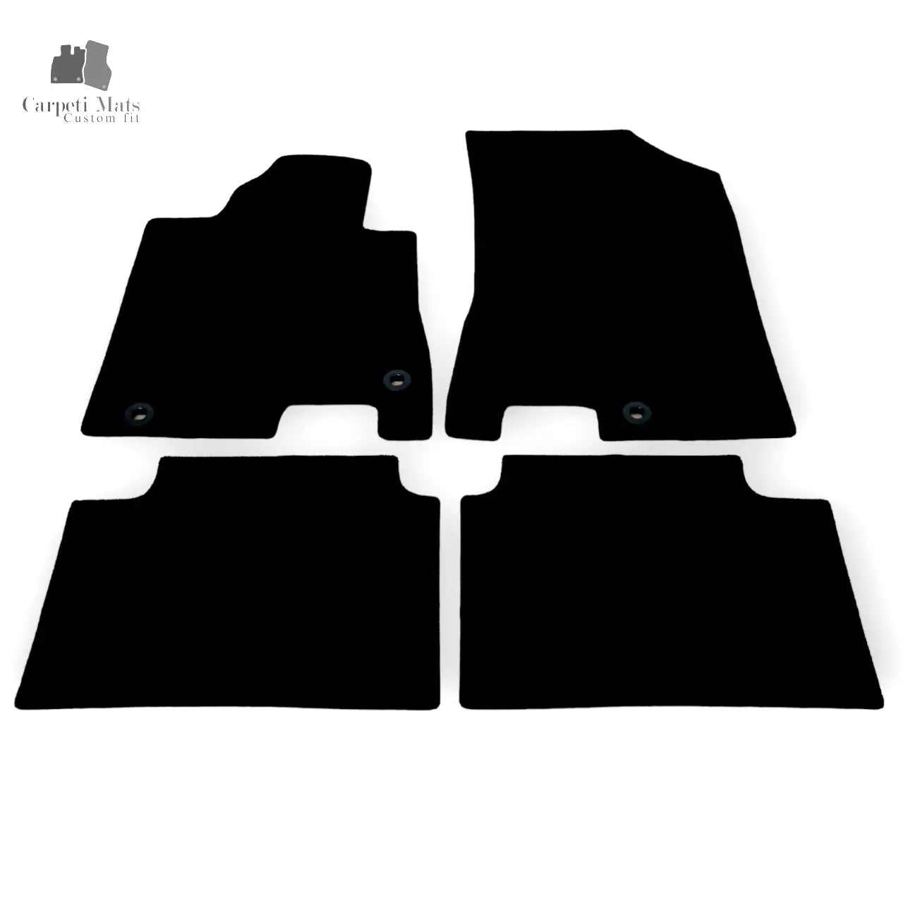 Car Floor Mats For Hyundai Sonata Velour Waterproof Black Carpet Auto Liners New