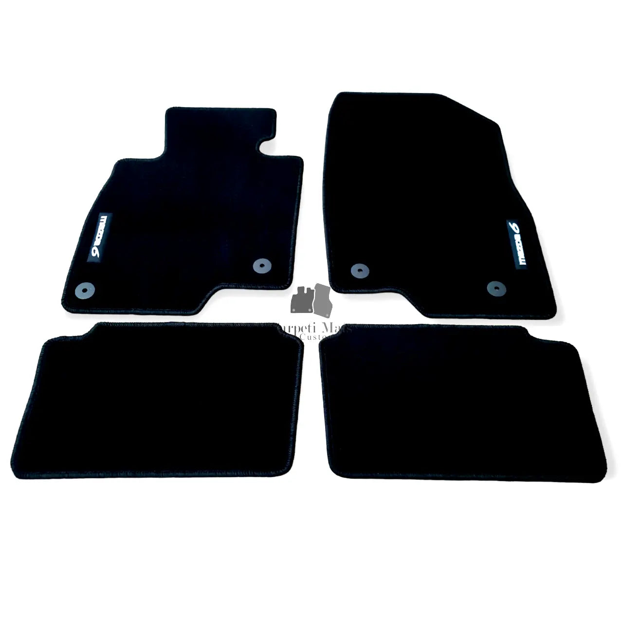 Car Floor Mats For Mazda 6 Sedan Velour Waterproof Black Carpet Rugs Auto Liners