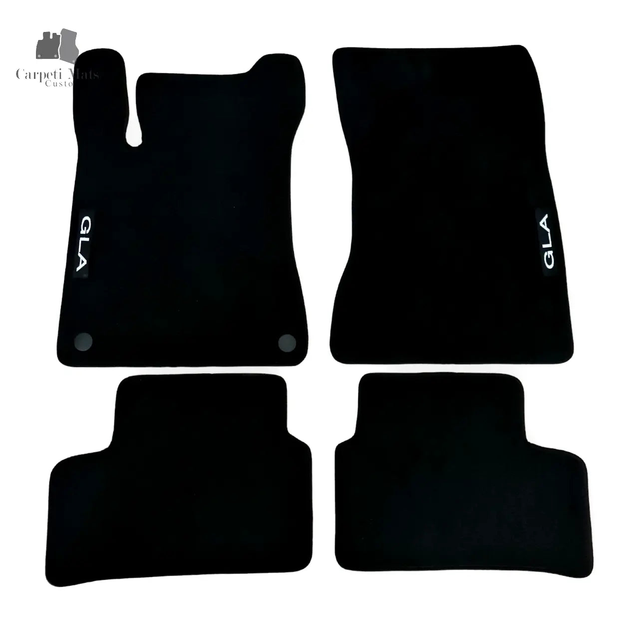 Car Floor Mats For Mercedes GLA H247 Velour Auto Liners Waterproof Black Carpet