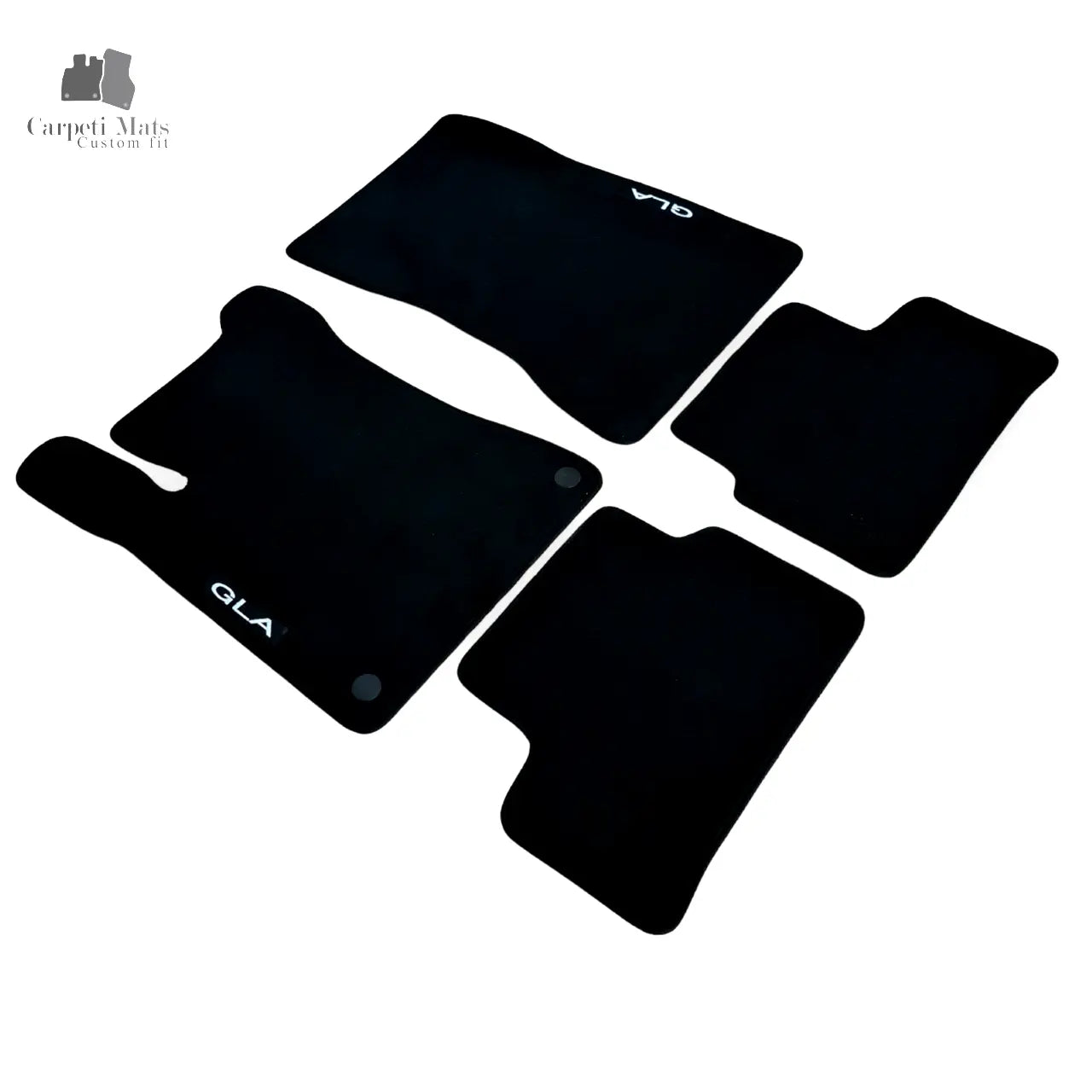 Car Floor Mats For Mercedes GLA H247 Velour Auto Liners Waterproof Black Carpet