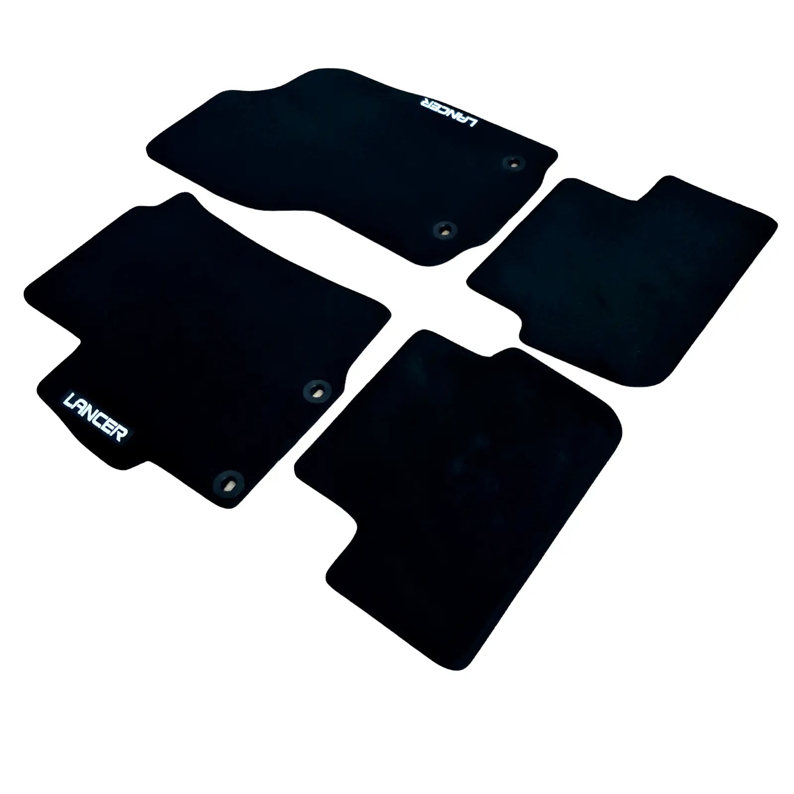 Car Floor Mats For Mitsubishi Lancer Velour Waterproof Carpet Rugs Auto Liners