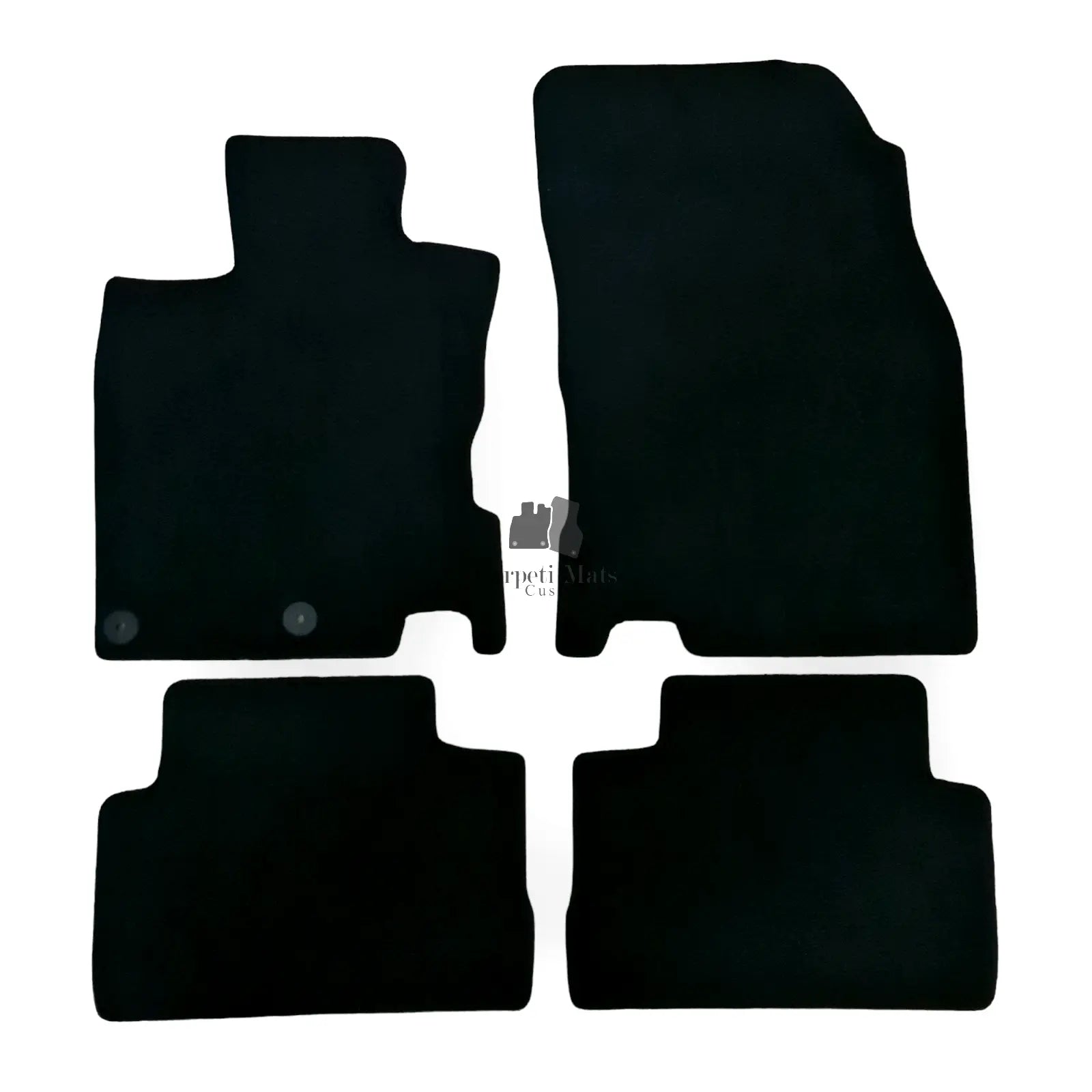 Car Floor Mats For Nissan Qashqai Velour Waterproof Black Carpet Auto Liners New