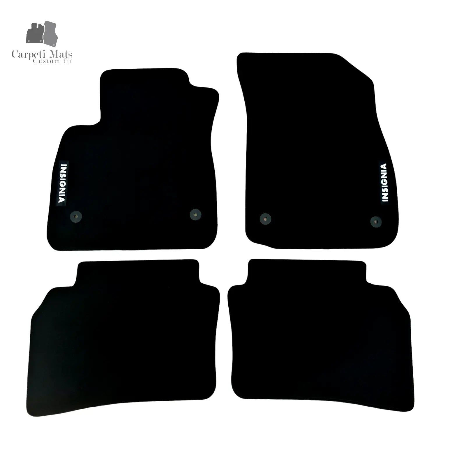 Car Floor Mats For Opel Insignia Velour Auto Liners Waterproof Black Carpet Rugs