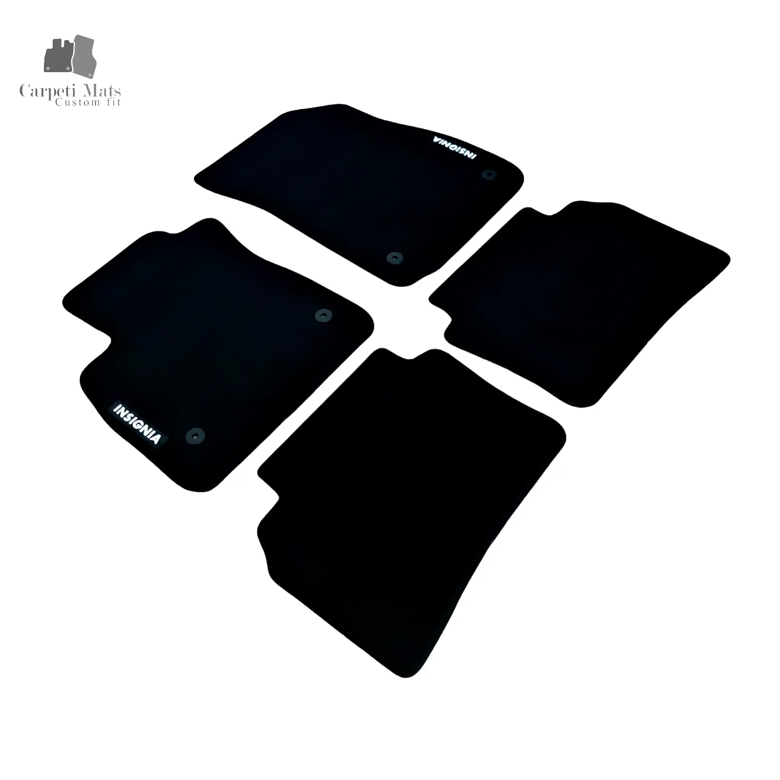 Car Floor Mats For Opel Insignia Velour Auto Liners Waterproof Black Carpet Rugs