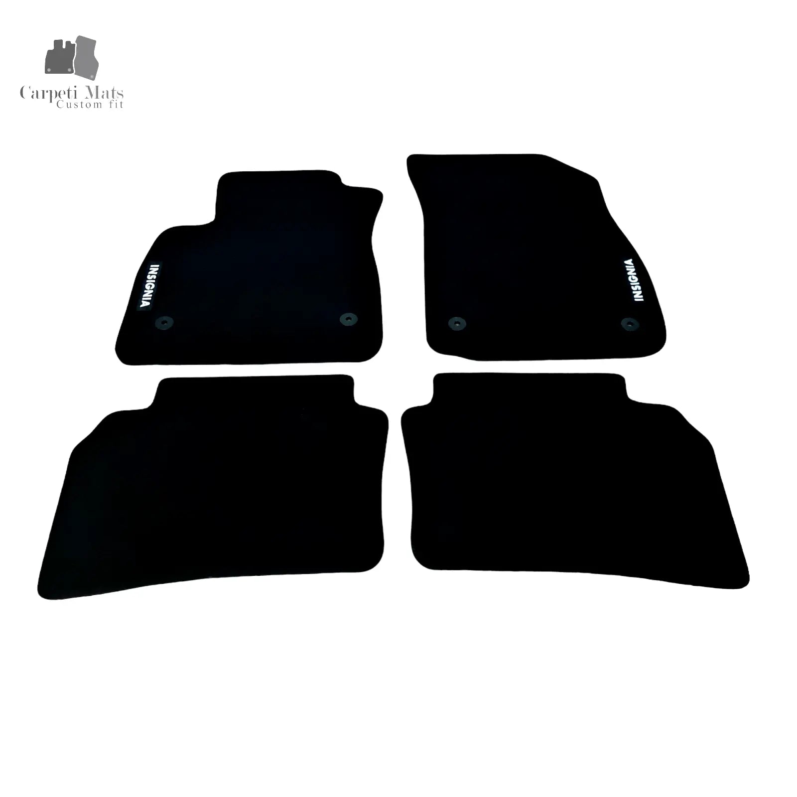 Car Floor Mats For Opel Insignia Velour Auto Liners Waterproof Black Carpet Rugs